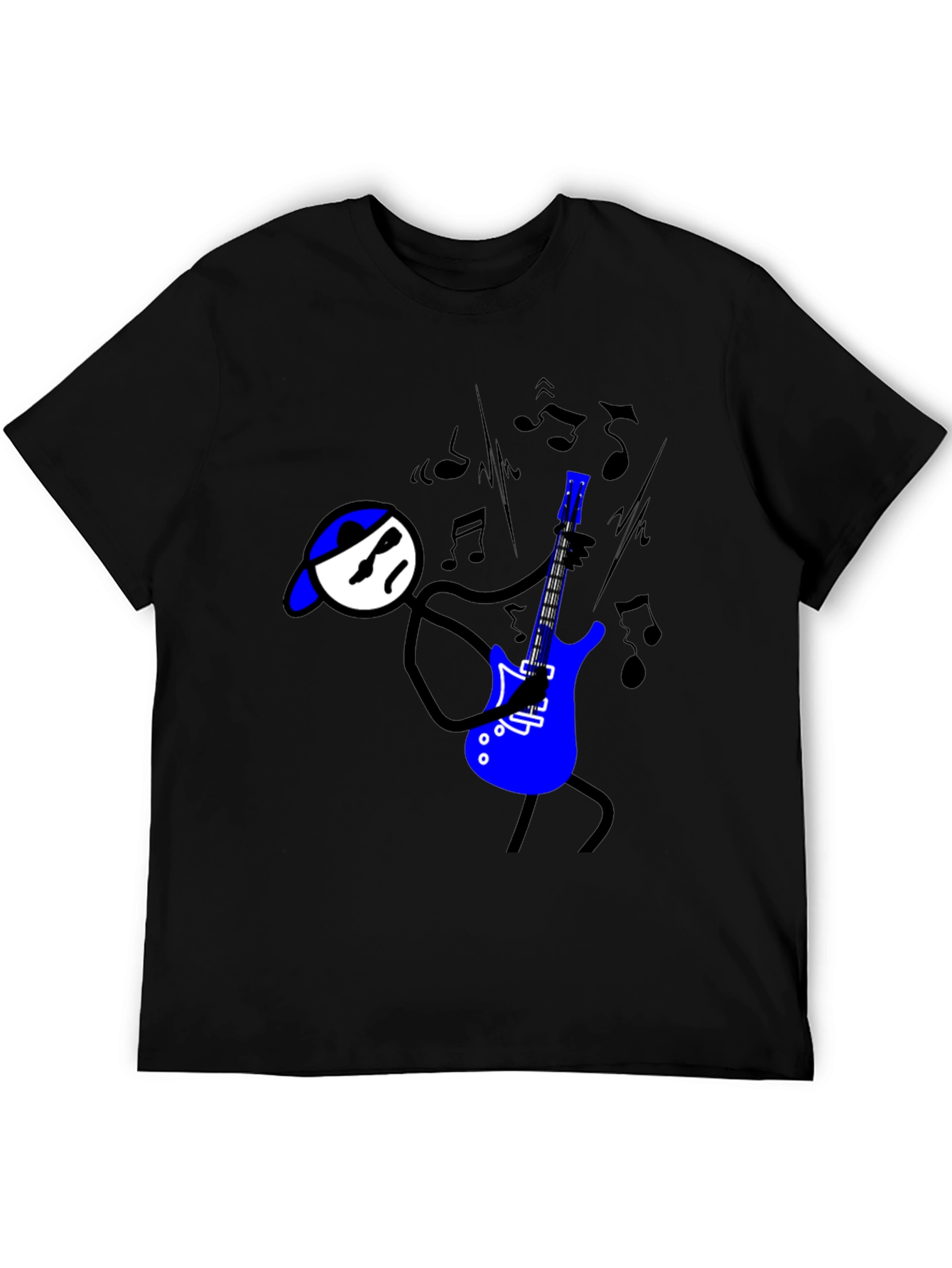 Cool Stick Figure Guitarist T-Shirt