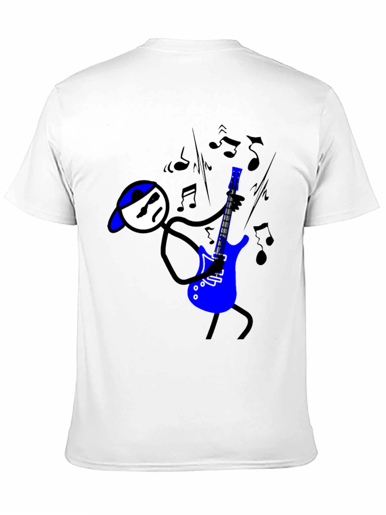 Cool Stick Figure Guitarist T-Shirt