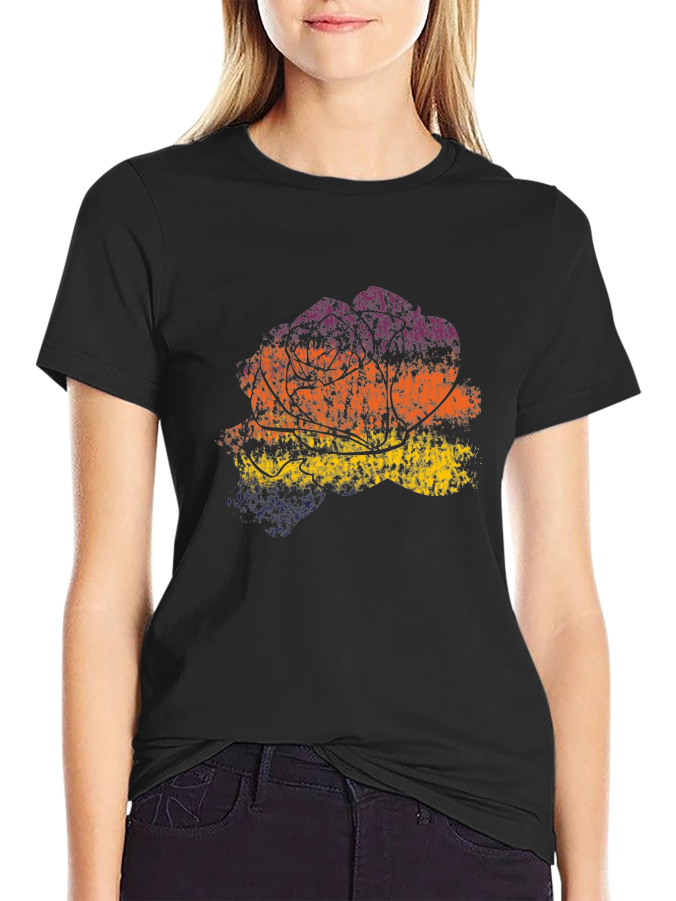 Retro Sunset Tree Graphic Tee