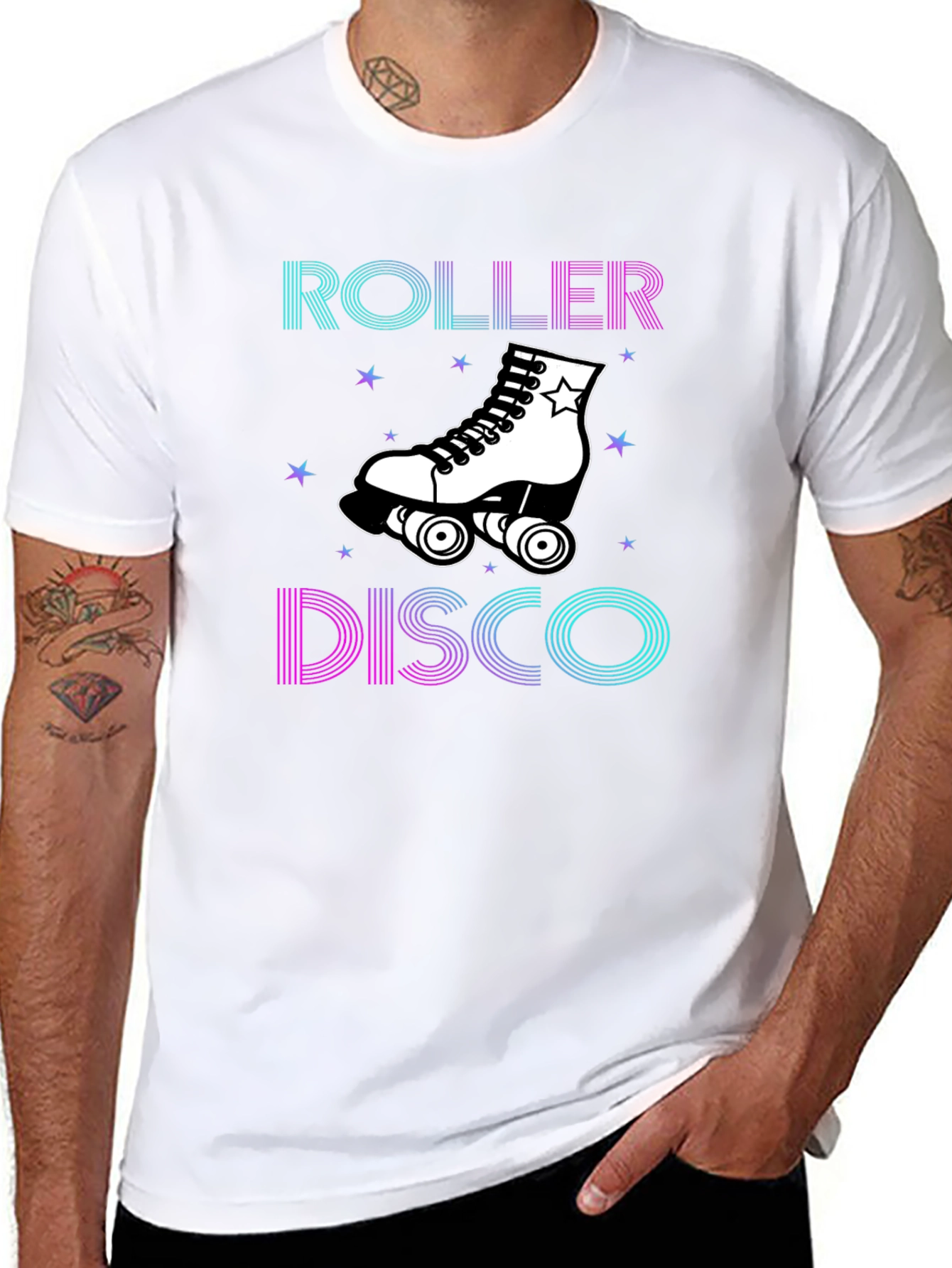 Roller Disco Graphic Tee - Retro Style