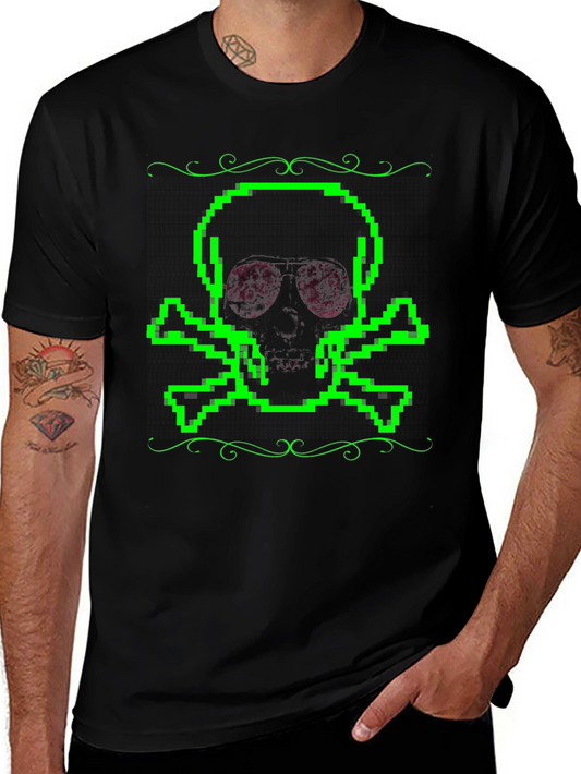 Pixel Skull T-Shirt - Gamer Style