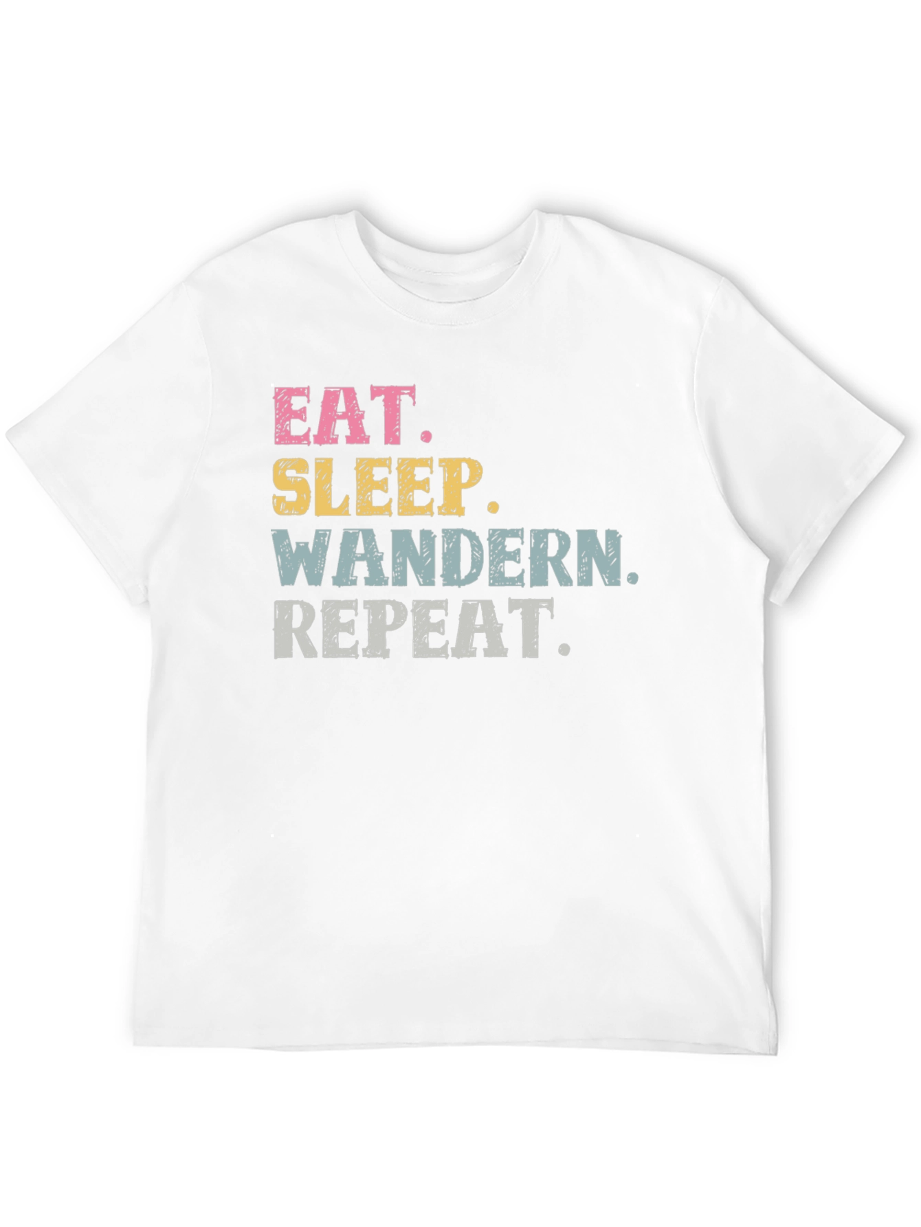 Eat Sleep Wandern Repeat Black T-Shirt
