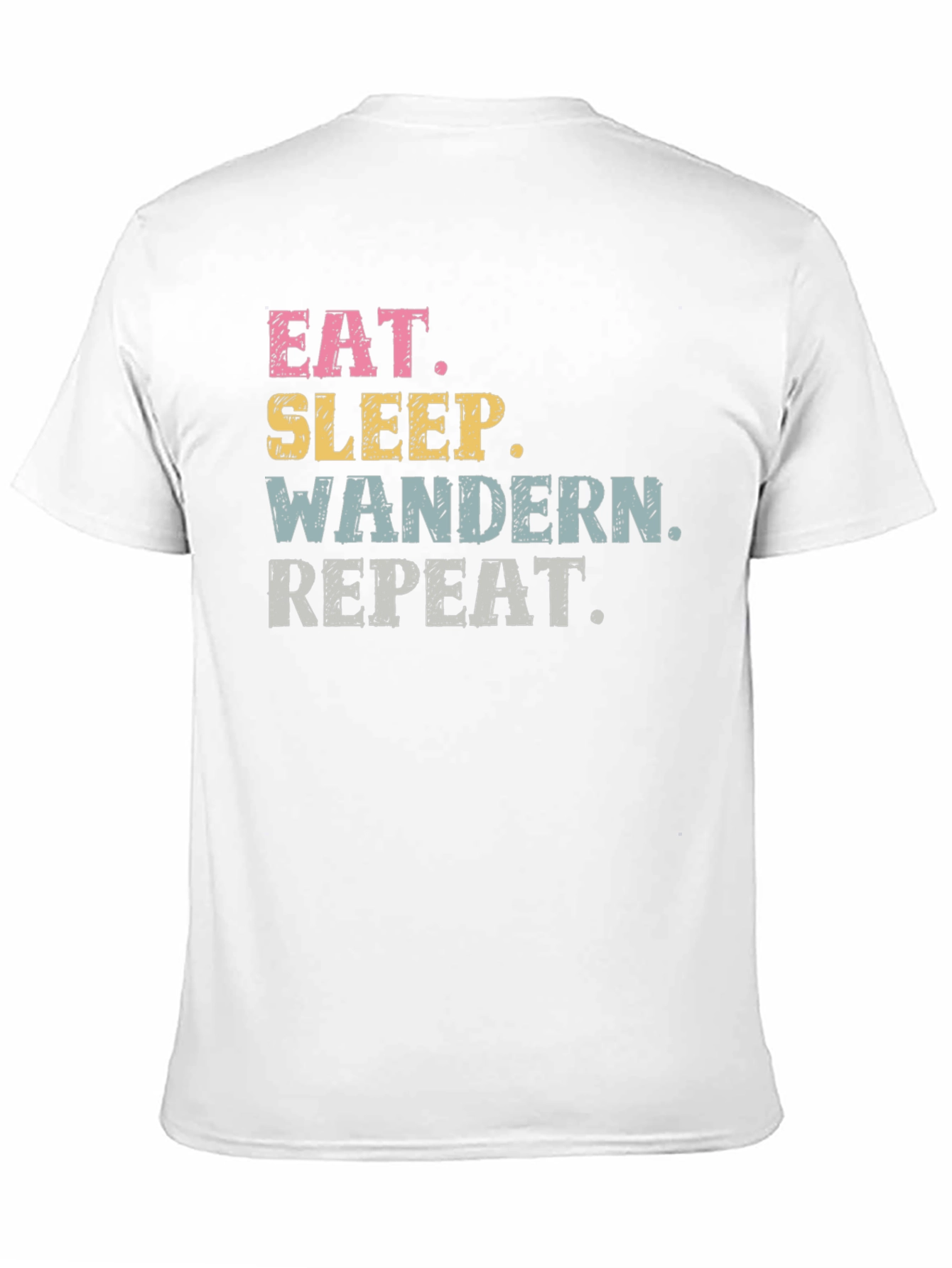 Eat Sleep Wandern Repeat Black T-Shirt