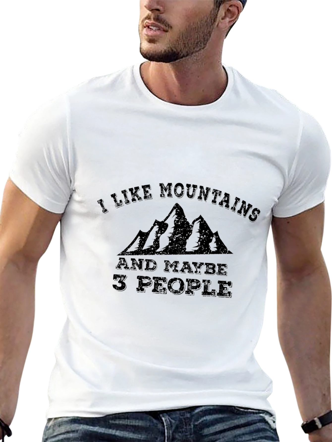 Mountains Graphic Black T-Shirt: Nature Lover Tee