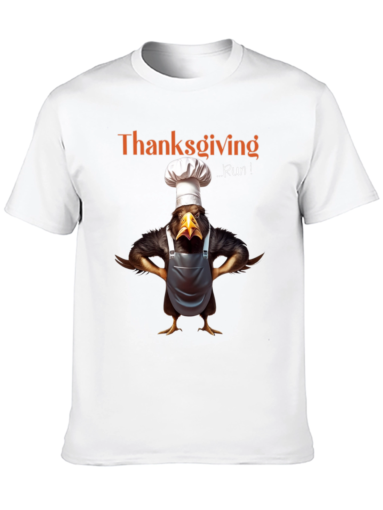 Thanksgiving Run Chef Turkey T-Shirt
