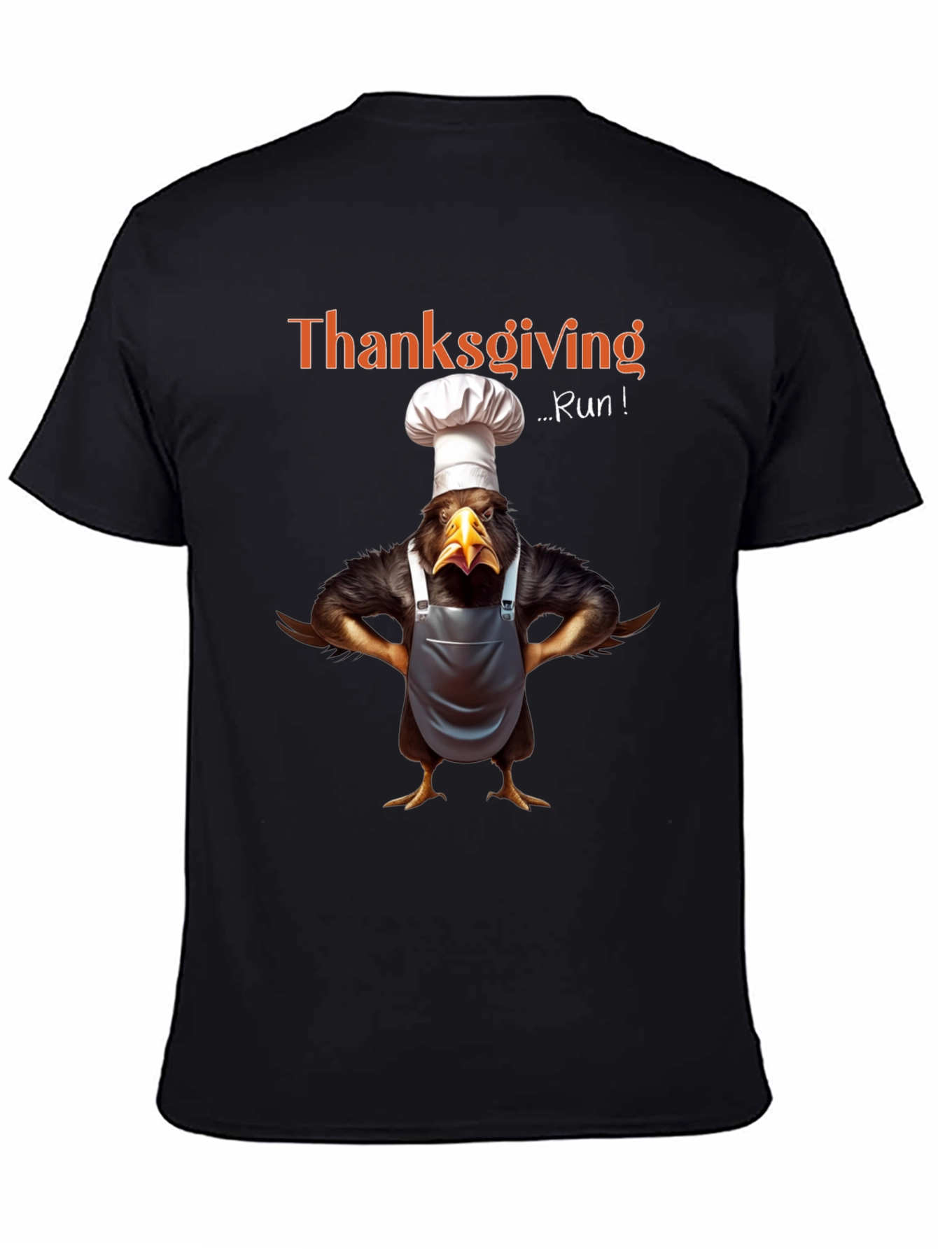 Thanksgiving Run Chef Turkey T-Shirt