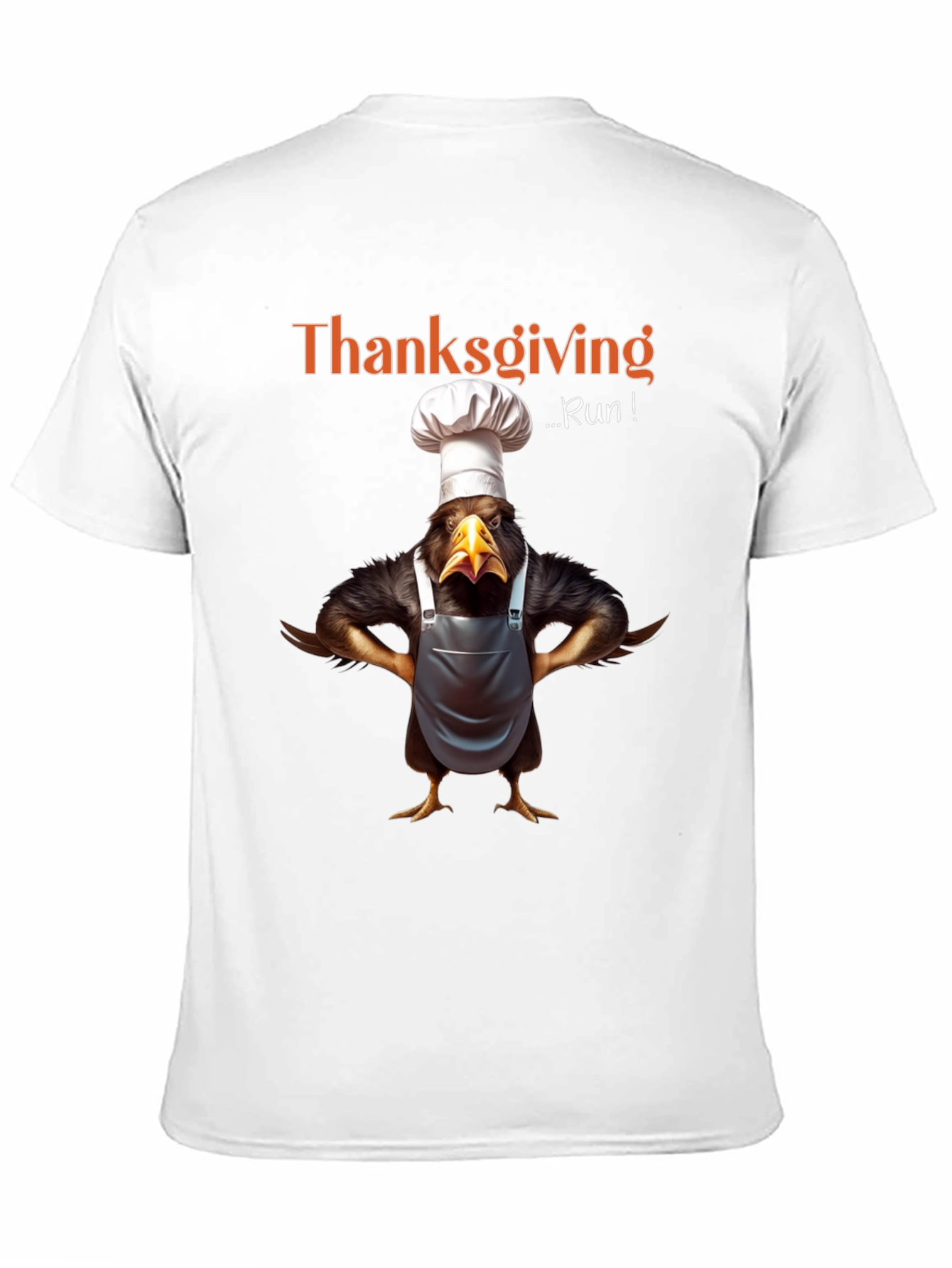Thanksgiving Run Chef Turkey T-Shirt