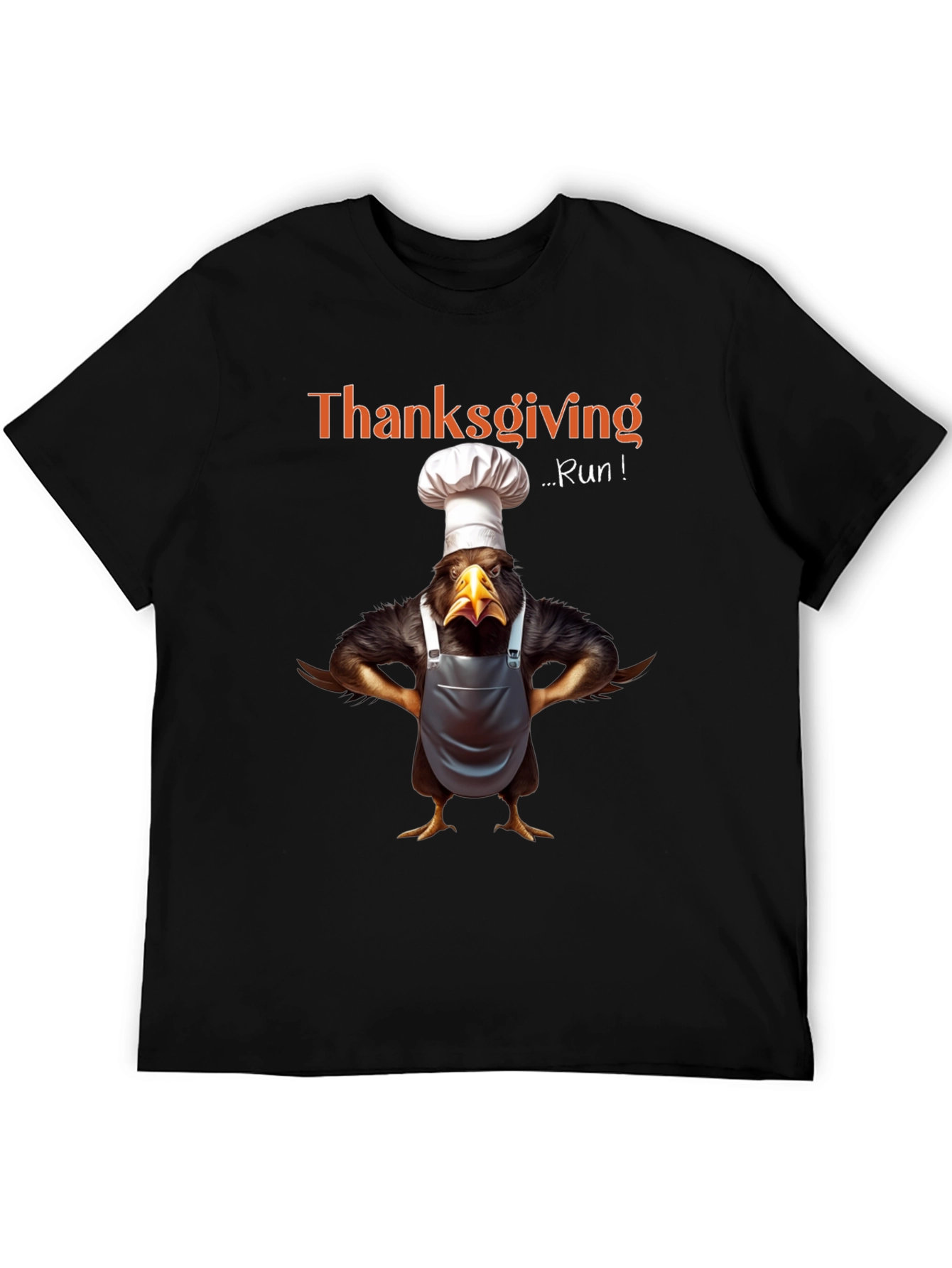 Thanksgiving Run Chef Turkey T-Shirt