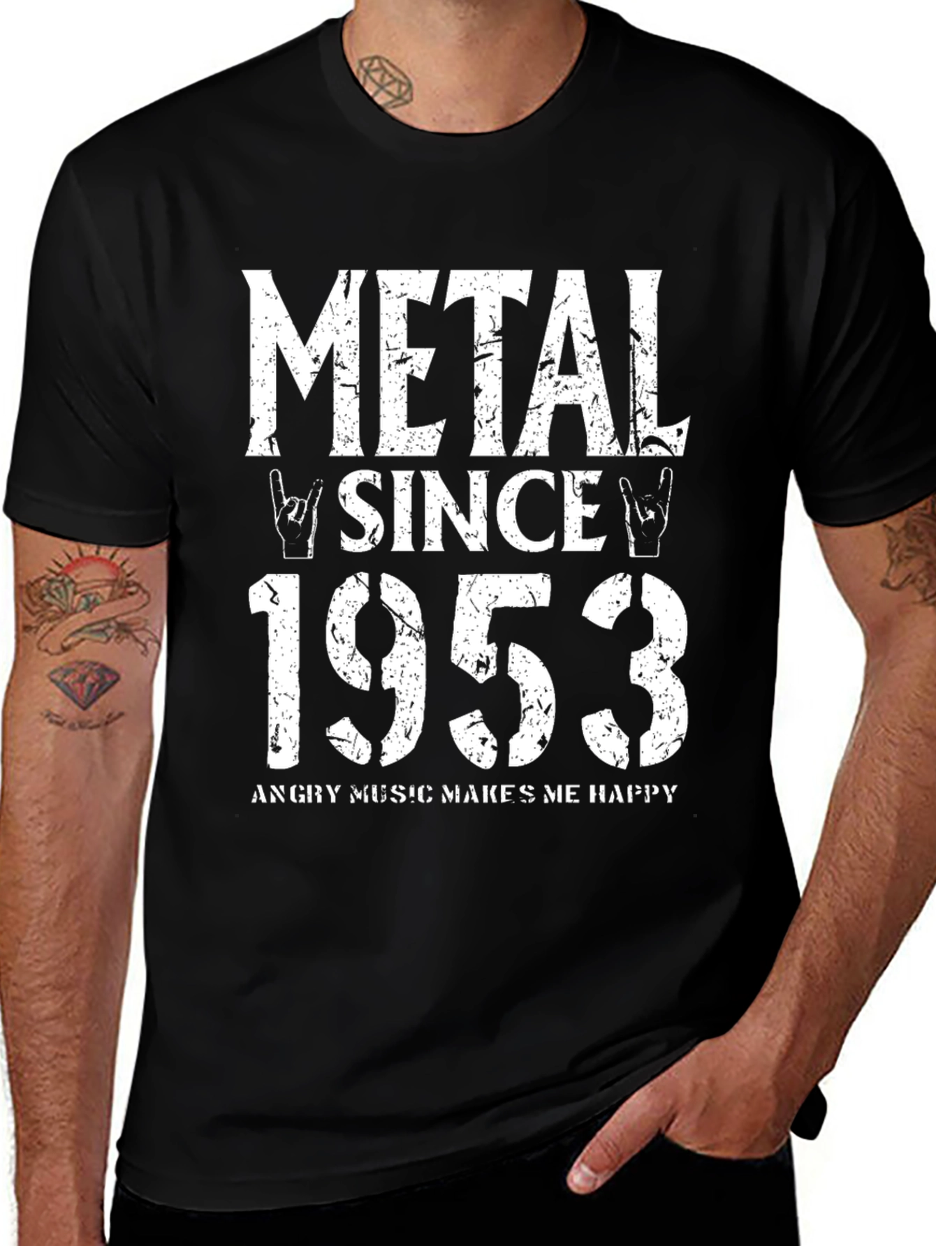 Metal Since 1953 Black Graphic Tee
