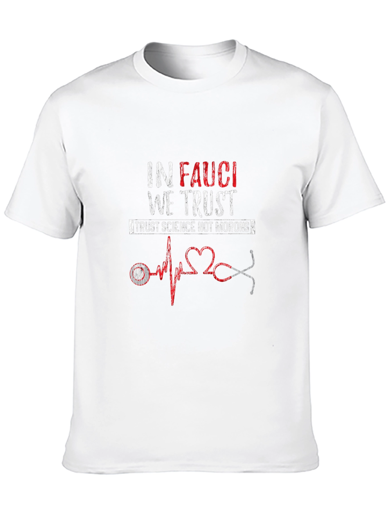In Fauci We Trust Black T-Shirt