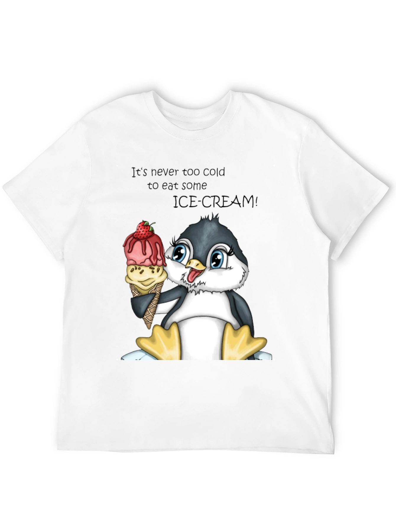 Penguin Ice Cream T-Shirt - Its Never Too Cold!