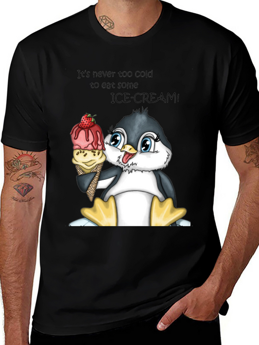 Penguin Ice Cream T-Shirt - Its Never Too Cold!