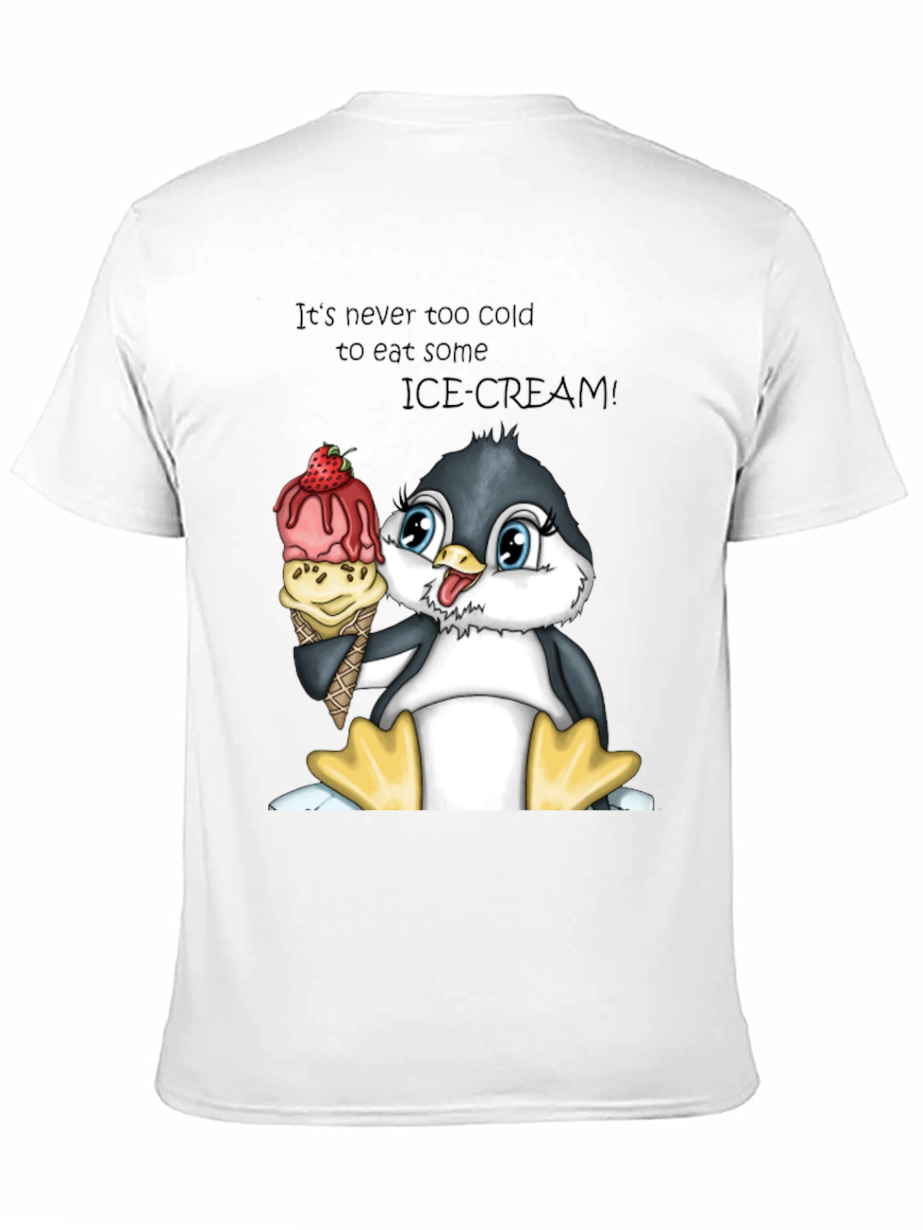Penguin Ice Cream T-Shirt - Its Never Too Cold!