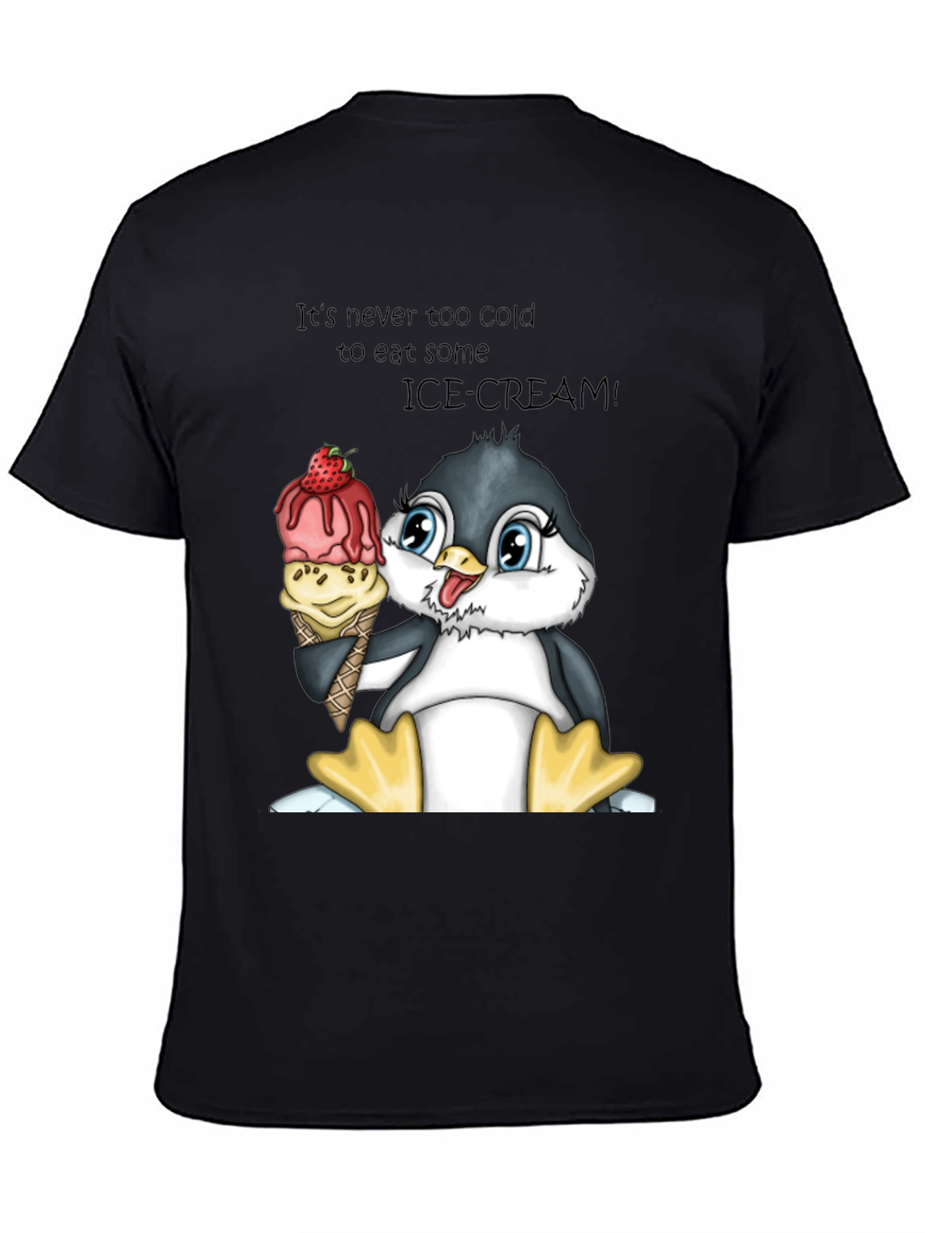 Penguin Ice Cream T-Shirt - Its Never Too Cold!
