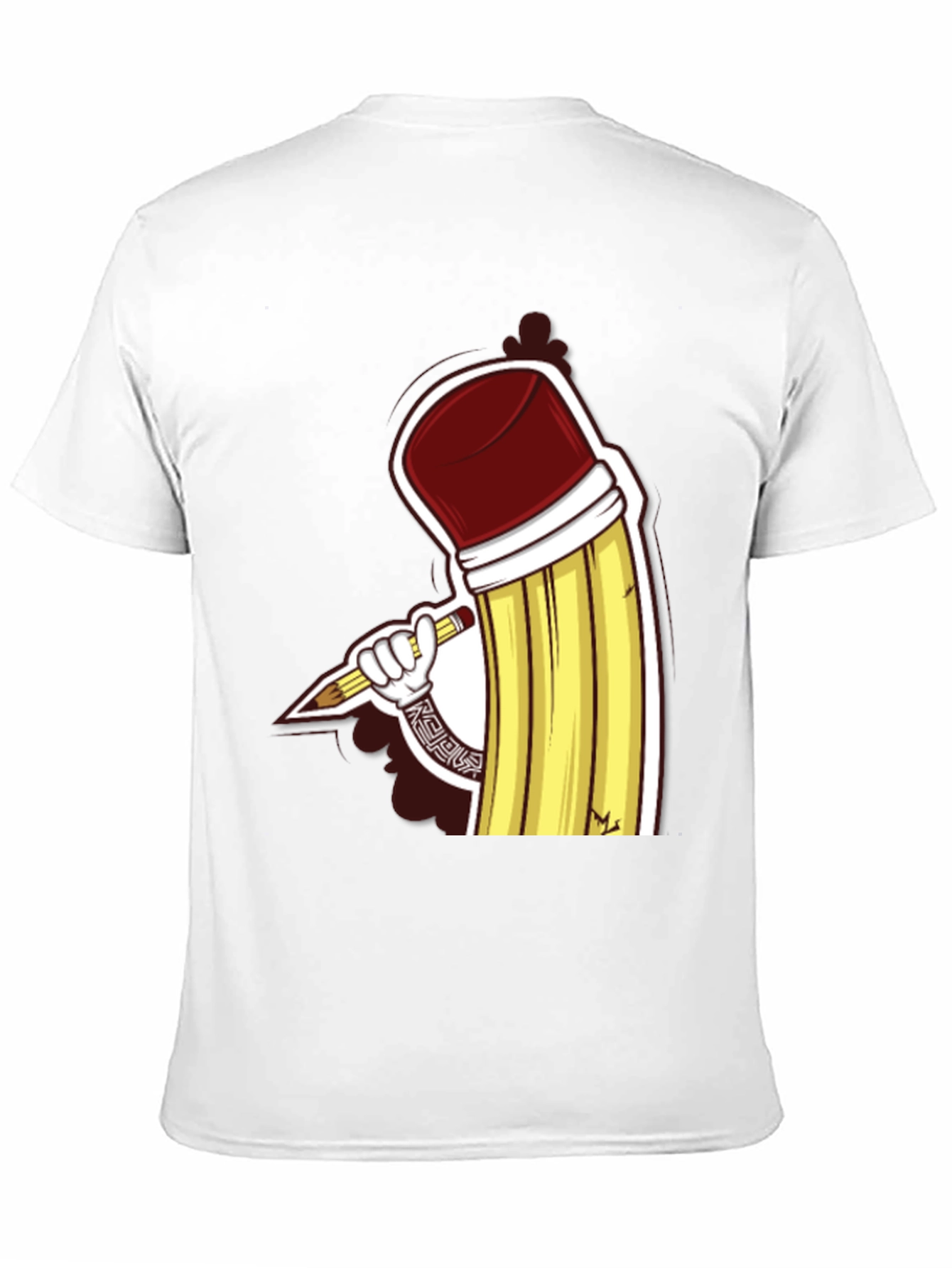 Pencil Art Graphic Tee - Unique Design