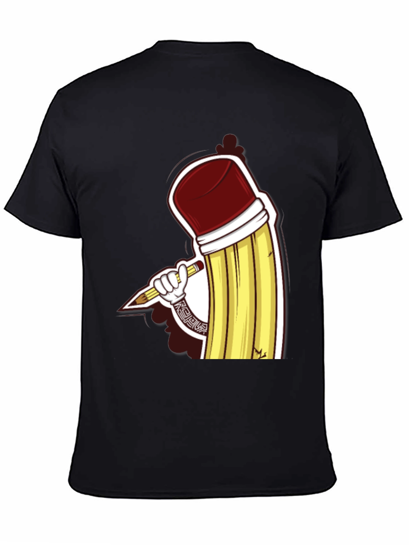 Pencil Art Graphic Tee - Unique Design