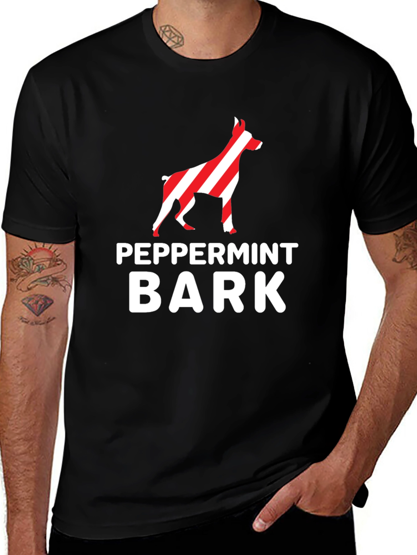 Peppermint Bark Dog Breed Graphic Tee