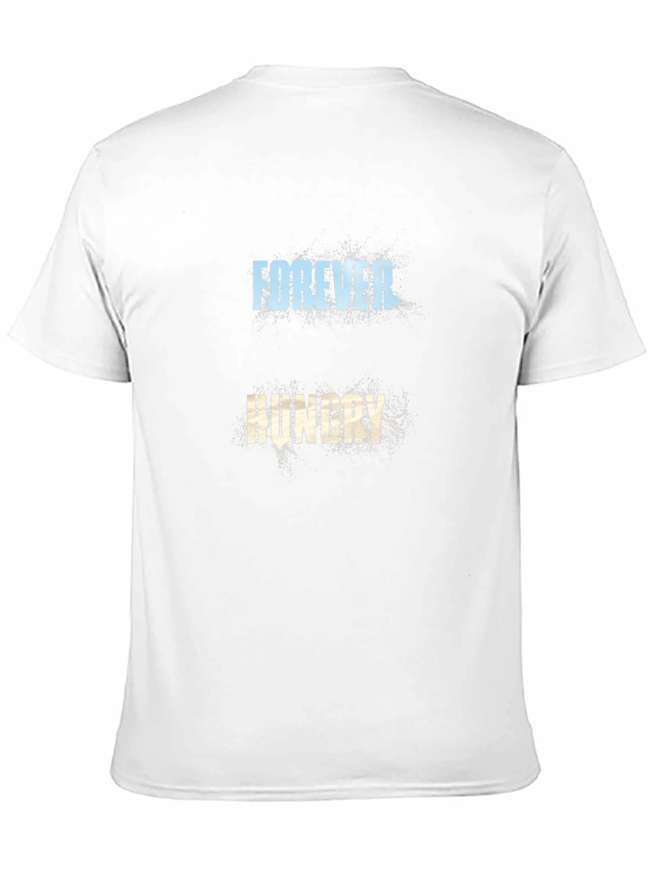 Forever Hungry Graphic Tee - Black Cotton T-Shirt