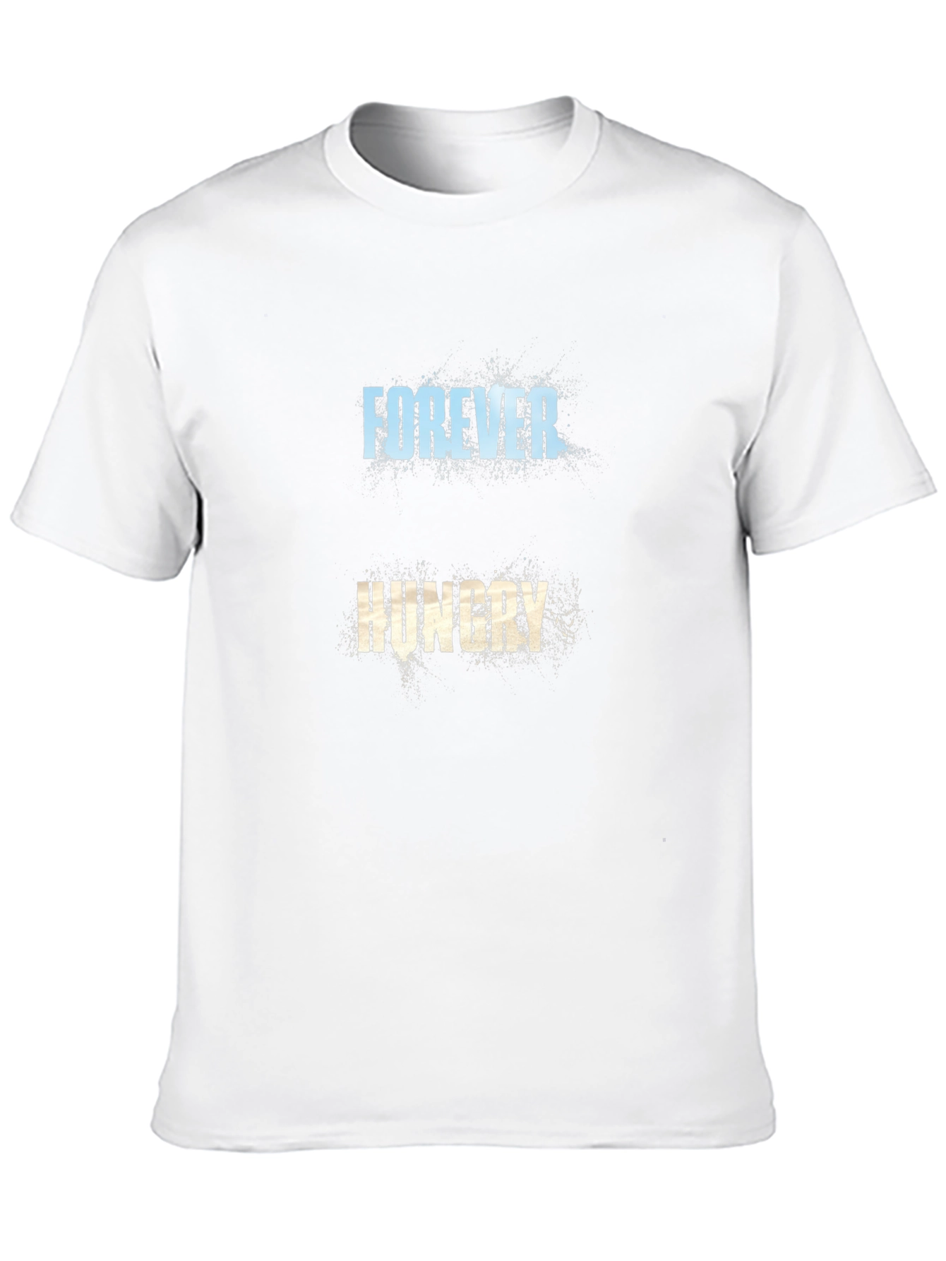Forever Hungry Graphic Tee - Black Cotton T-Shirt