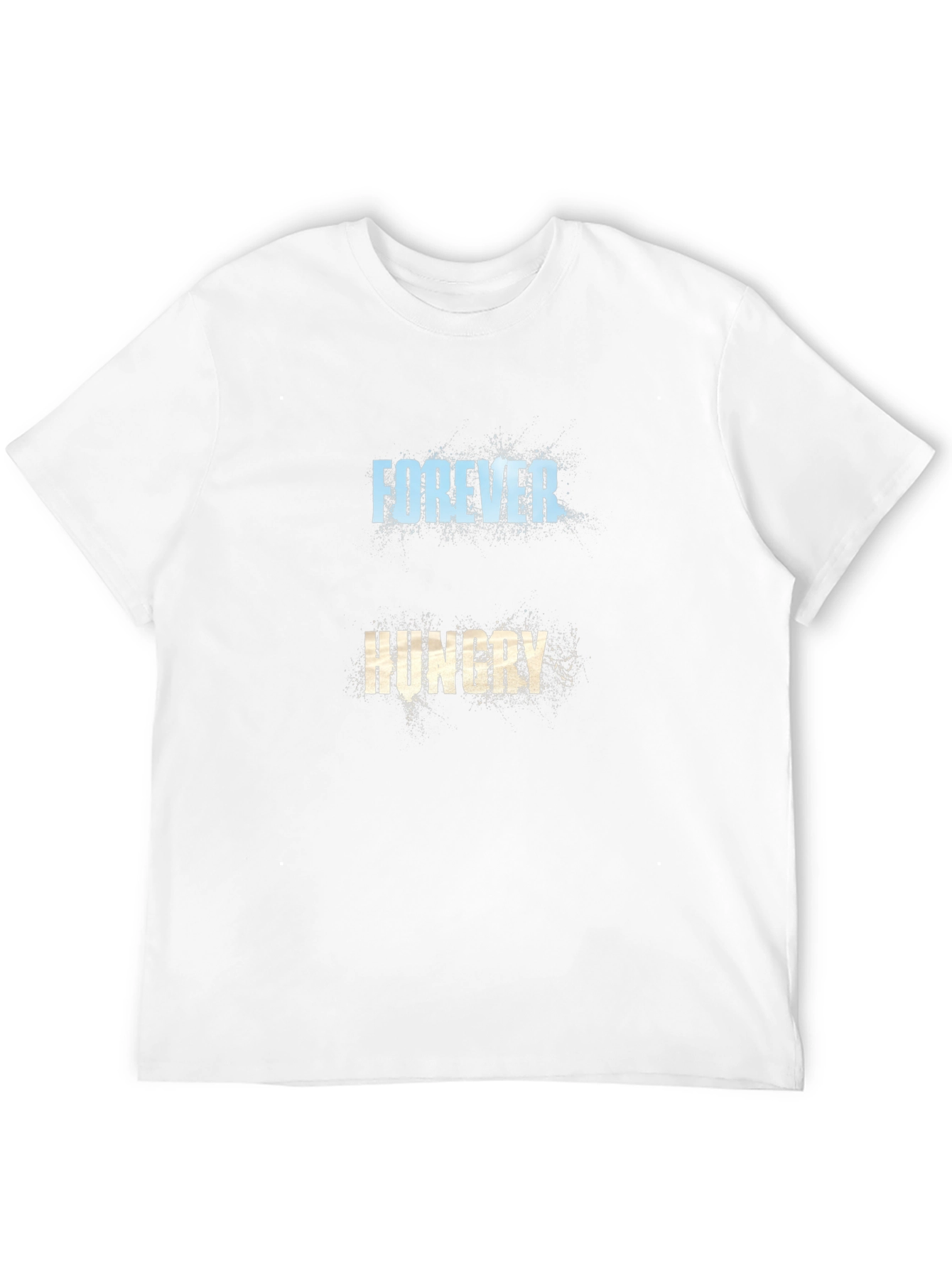 Forever Hungry Graphic Tee - Black Cotton T-Shirt