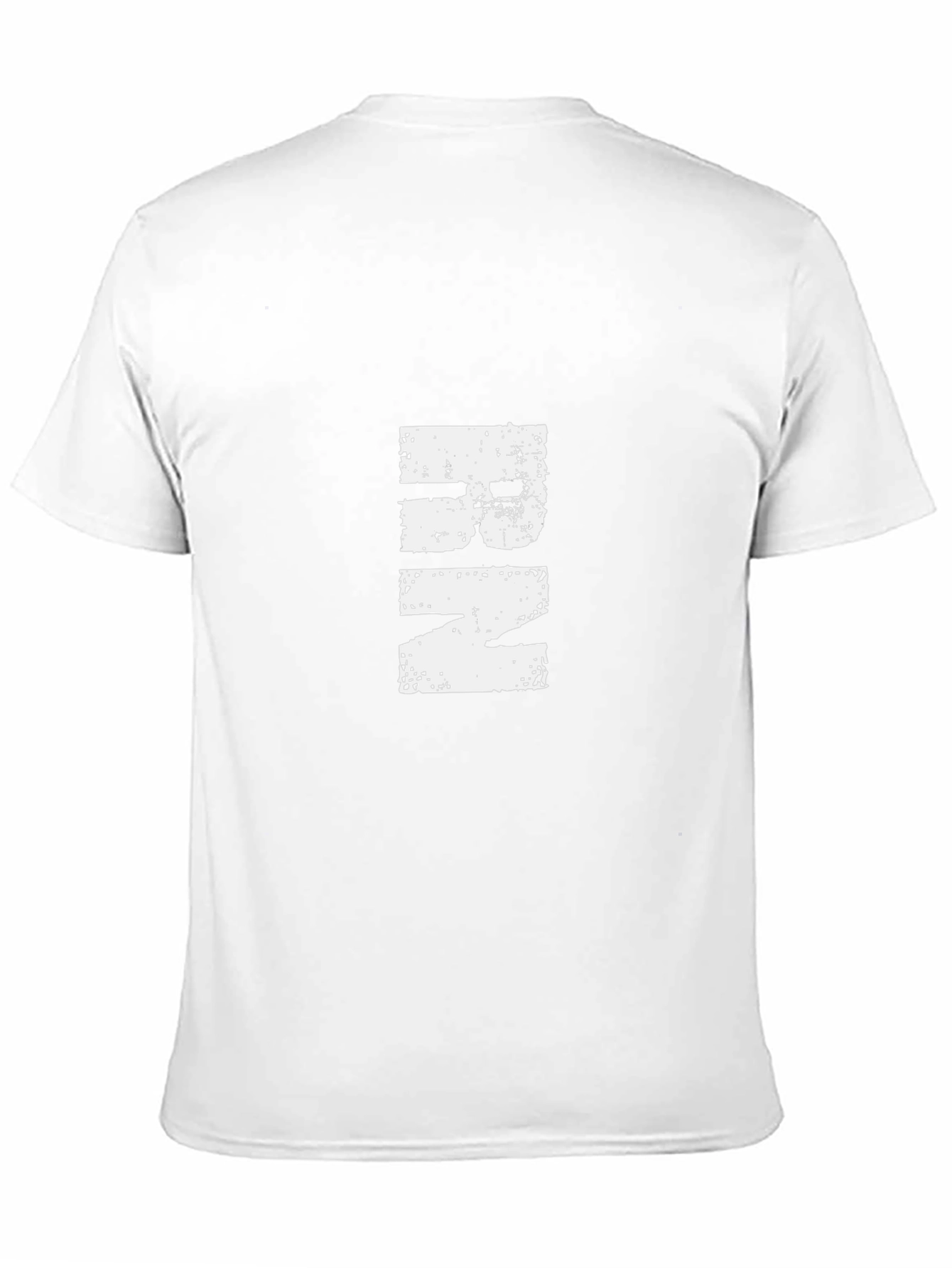 Mens Black Graphic Tee - Distressed Print