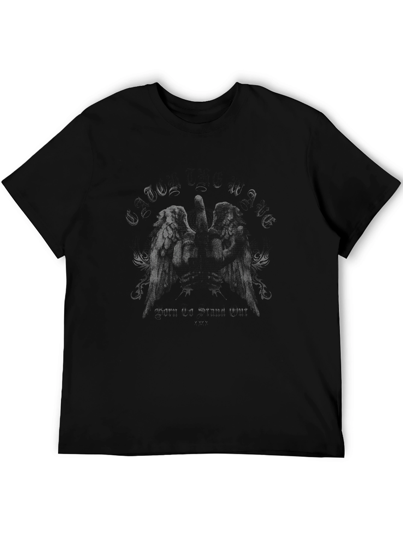 Ravens Gate Graphic Black T-Shirt