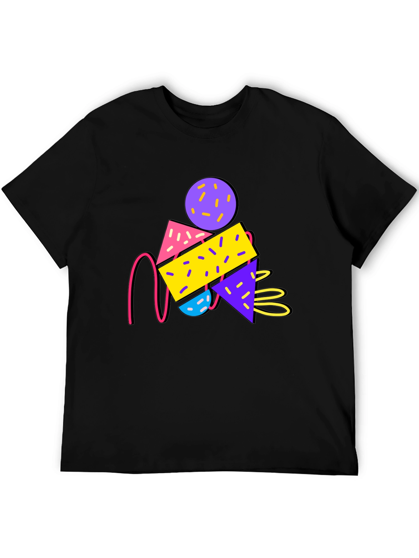 Retro Graphic T-Shirt - 80s Memphis Design