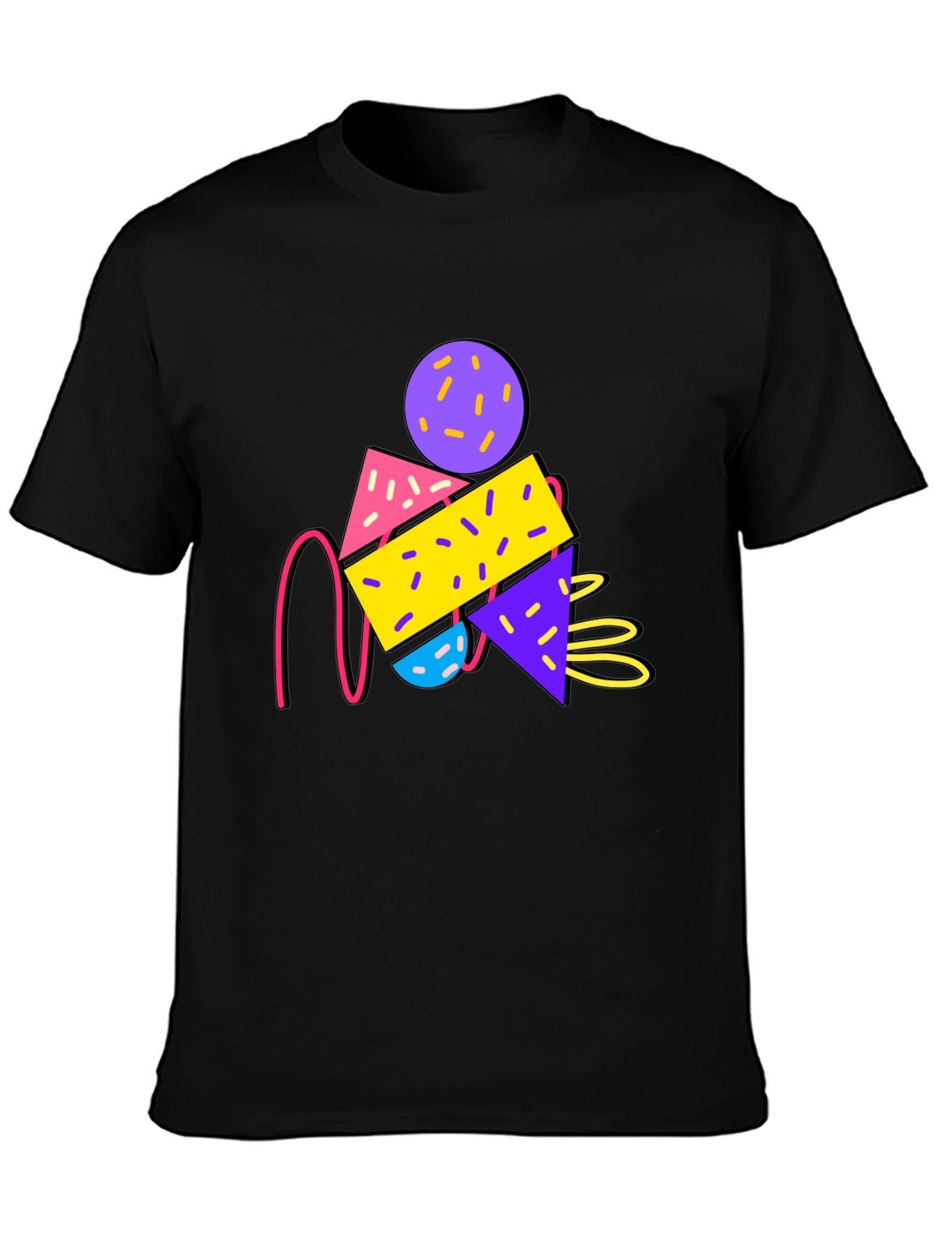 Retro Graphic T-Shirt - 80s Memphis Design