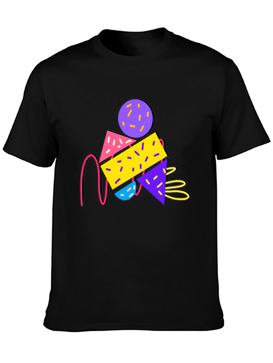 Retro Graphic T-Shirt - 80s Memphis Design