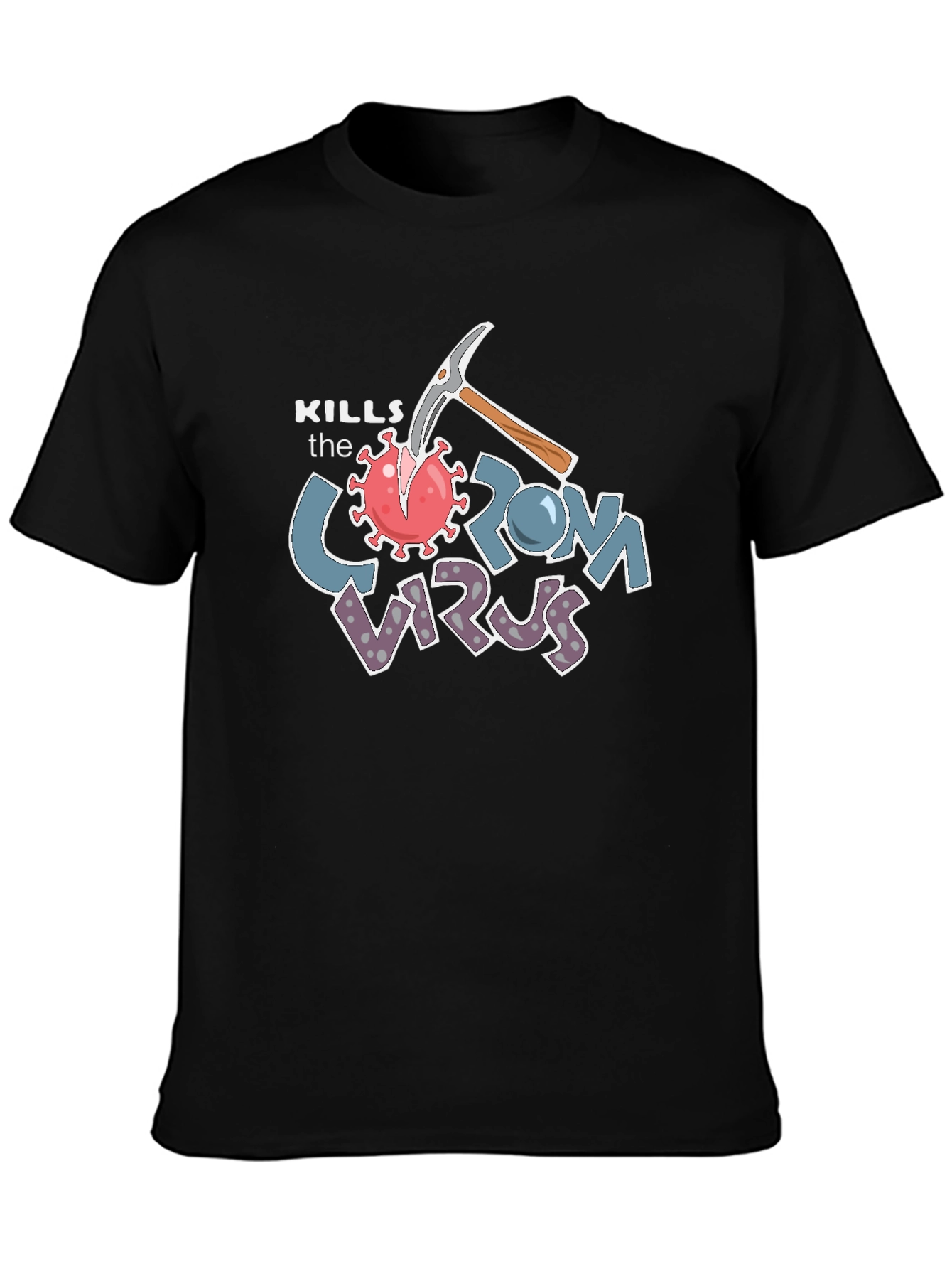 Kills the Corona Virus Graphic T-Shirt