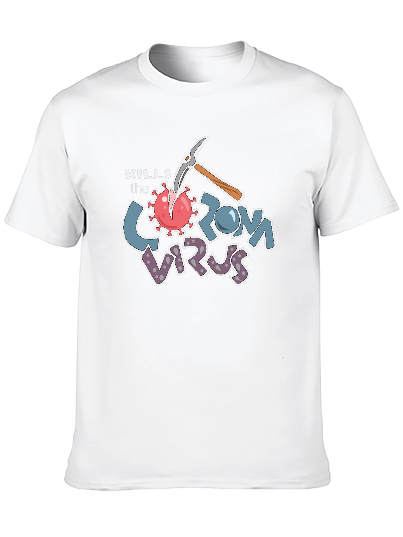 Kills the Corona Virus Graphic T-Shirt