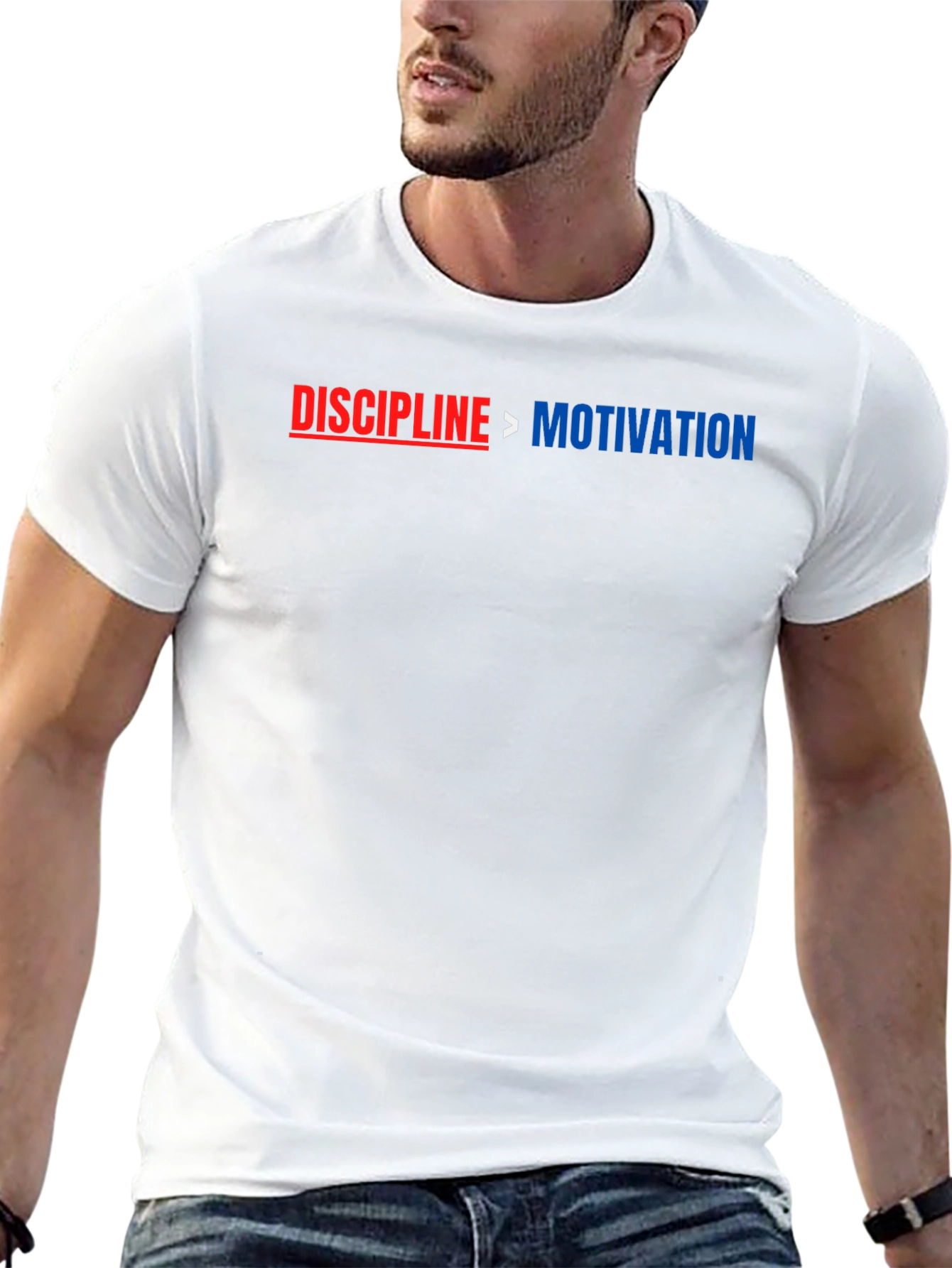 Discipline Over Motivation Graphic T-Shirt