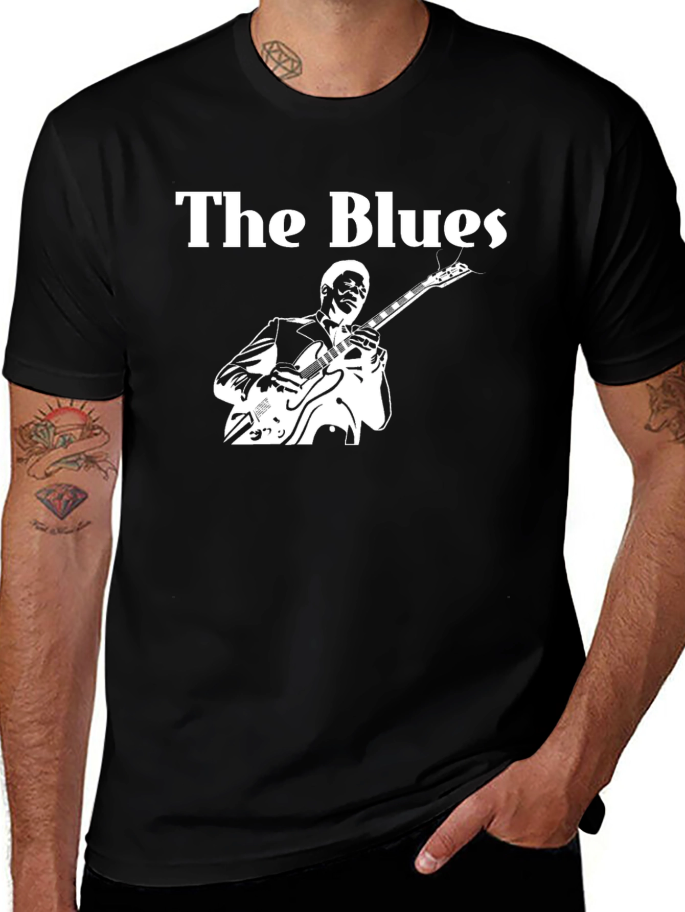 The Blues Guitarist T-Shirt - Classic Music Tee