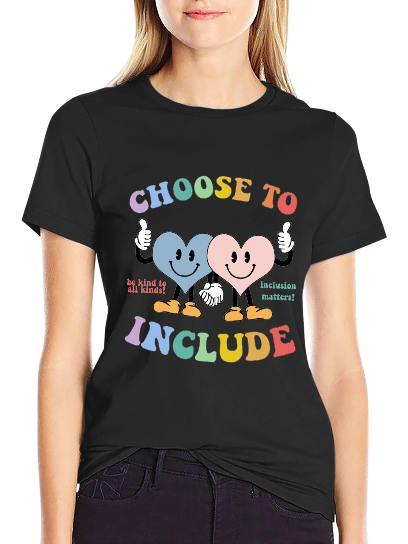 Choose to Include Graphic Tee - Unisex Black T-Shirt