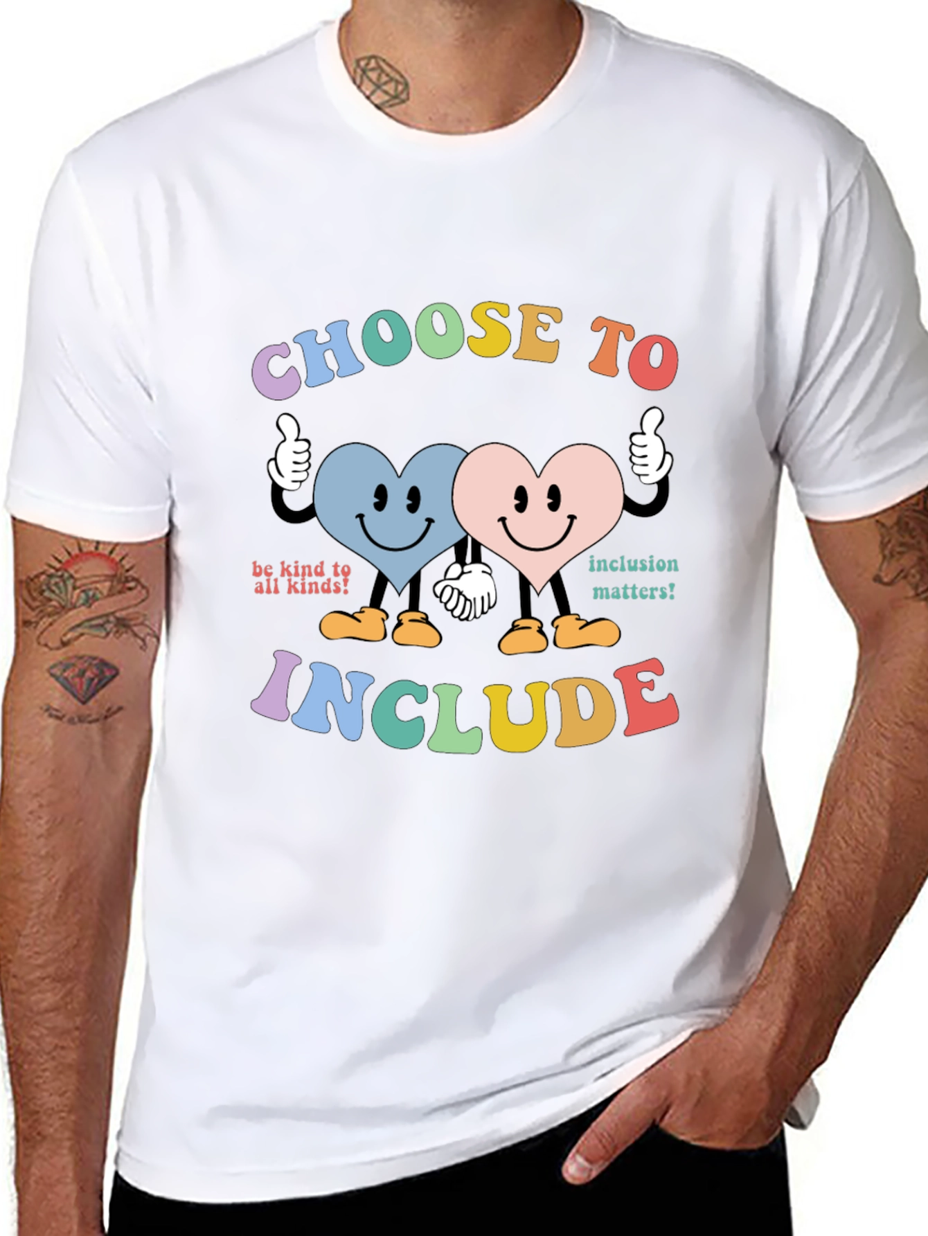 Choose to Include Graphic Tee - Unisex Black T-Shirt