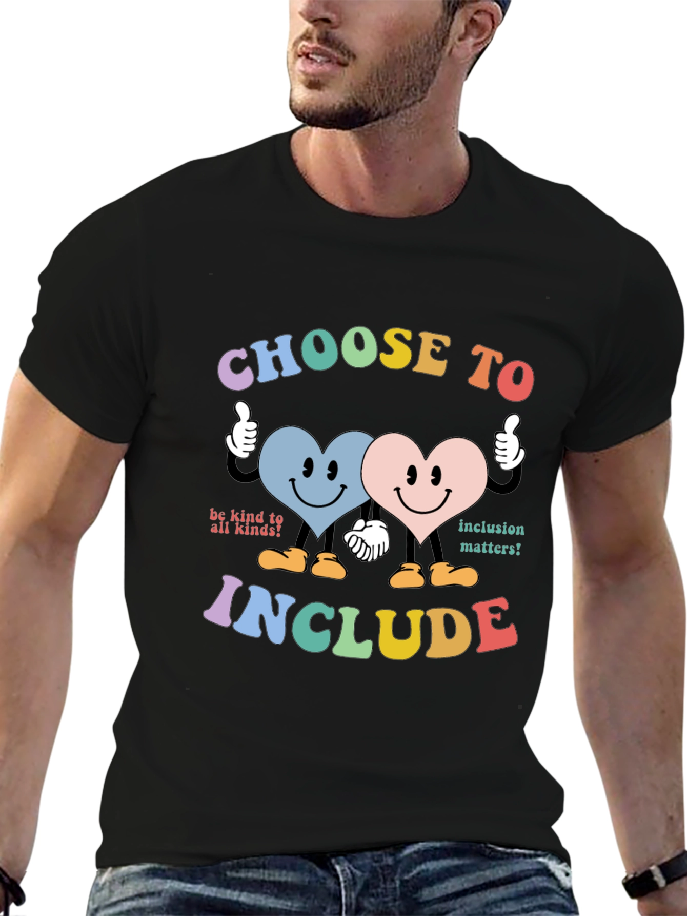 Choose to Include Graphic Tee - Unisex Black T-Shirt