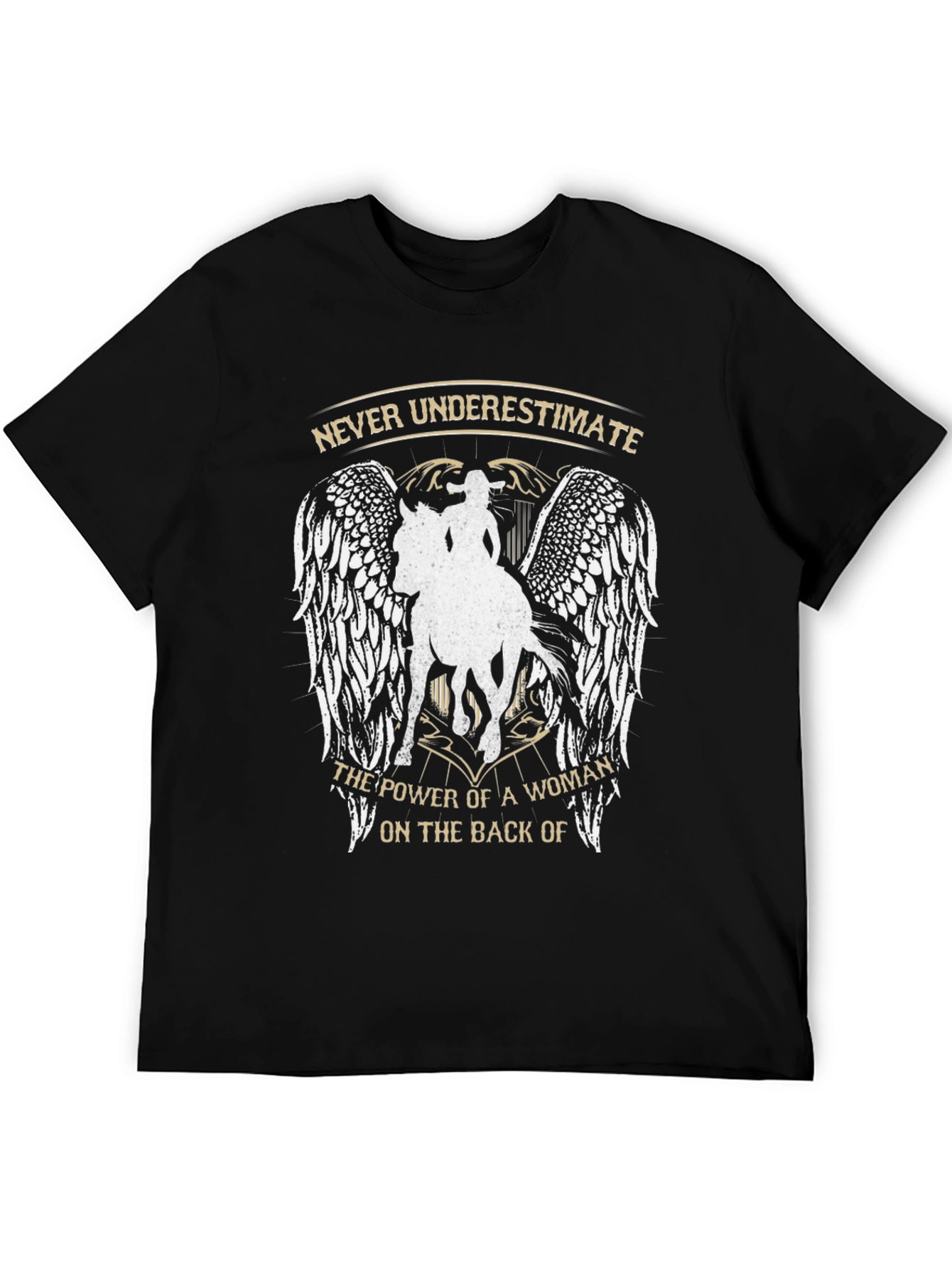 Empowered Woman Horse Graphic T-Shirt