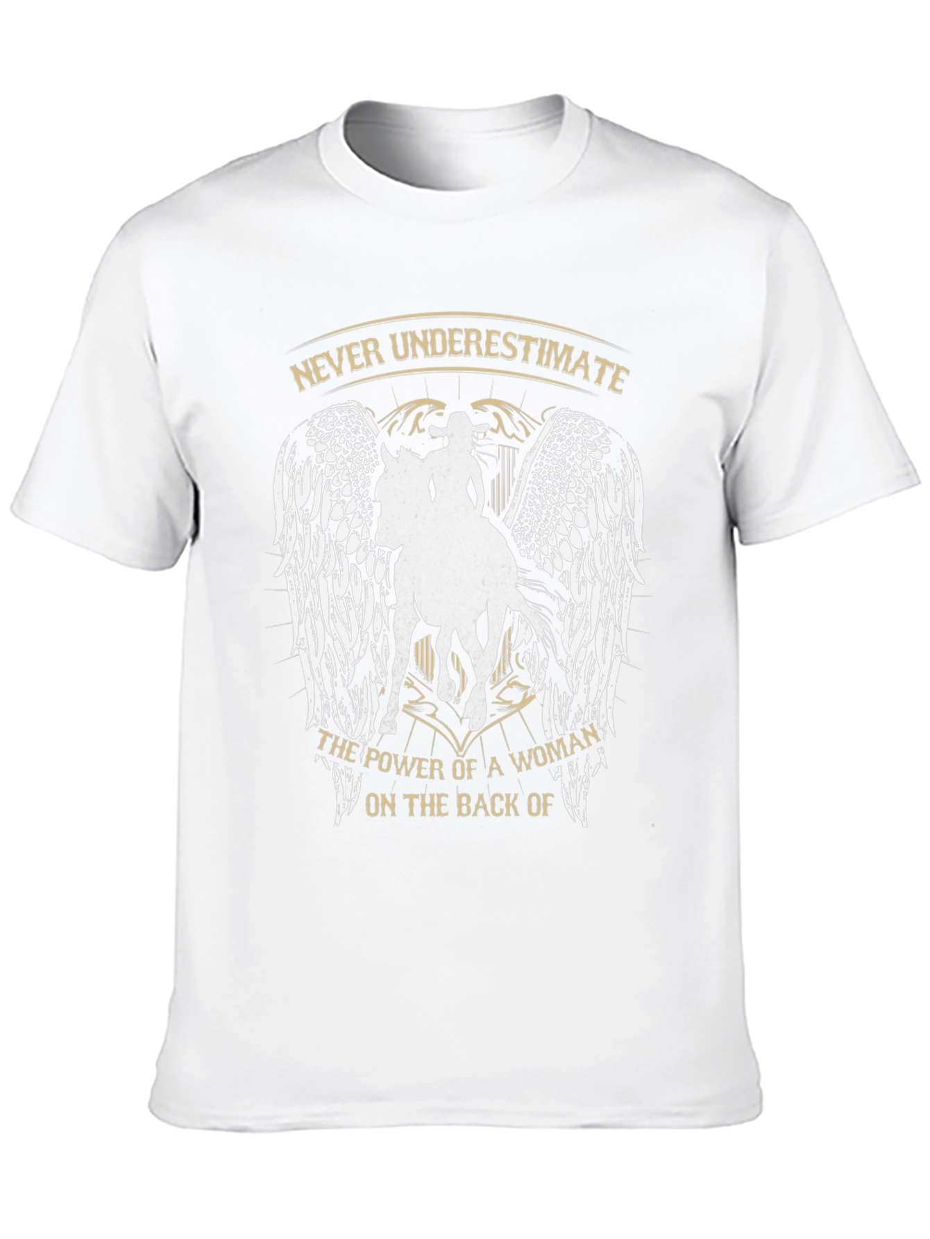 Empowered Woman Horse Graphic T-Shirt