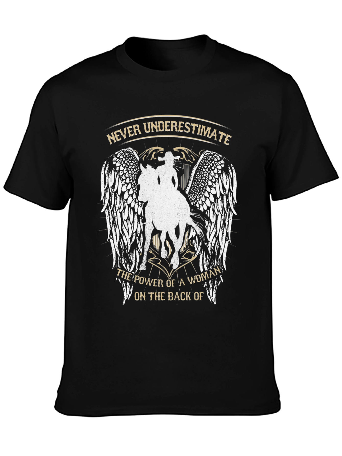 Empowered Woman Horse Graphic T-Shirt