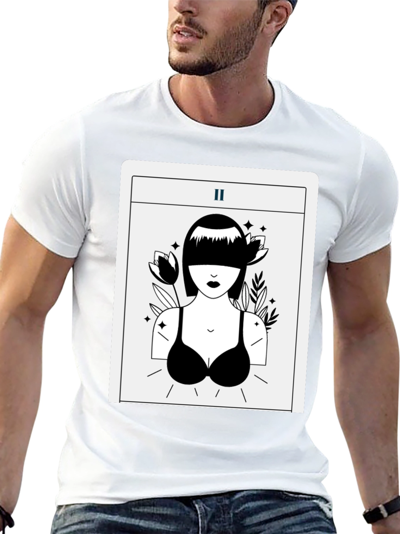 Tarot Card Black Graphic Tee