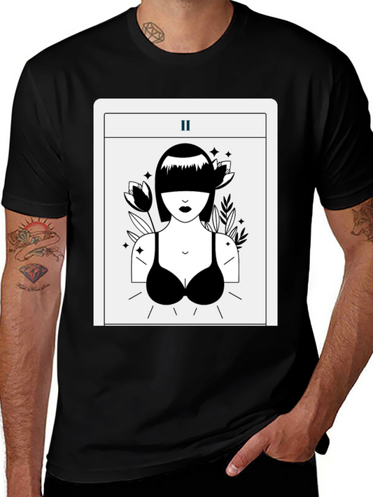 Tarot Card Black Graphic Tee