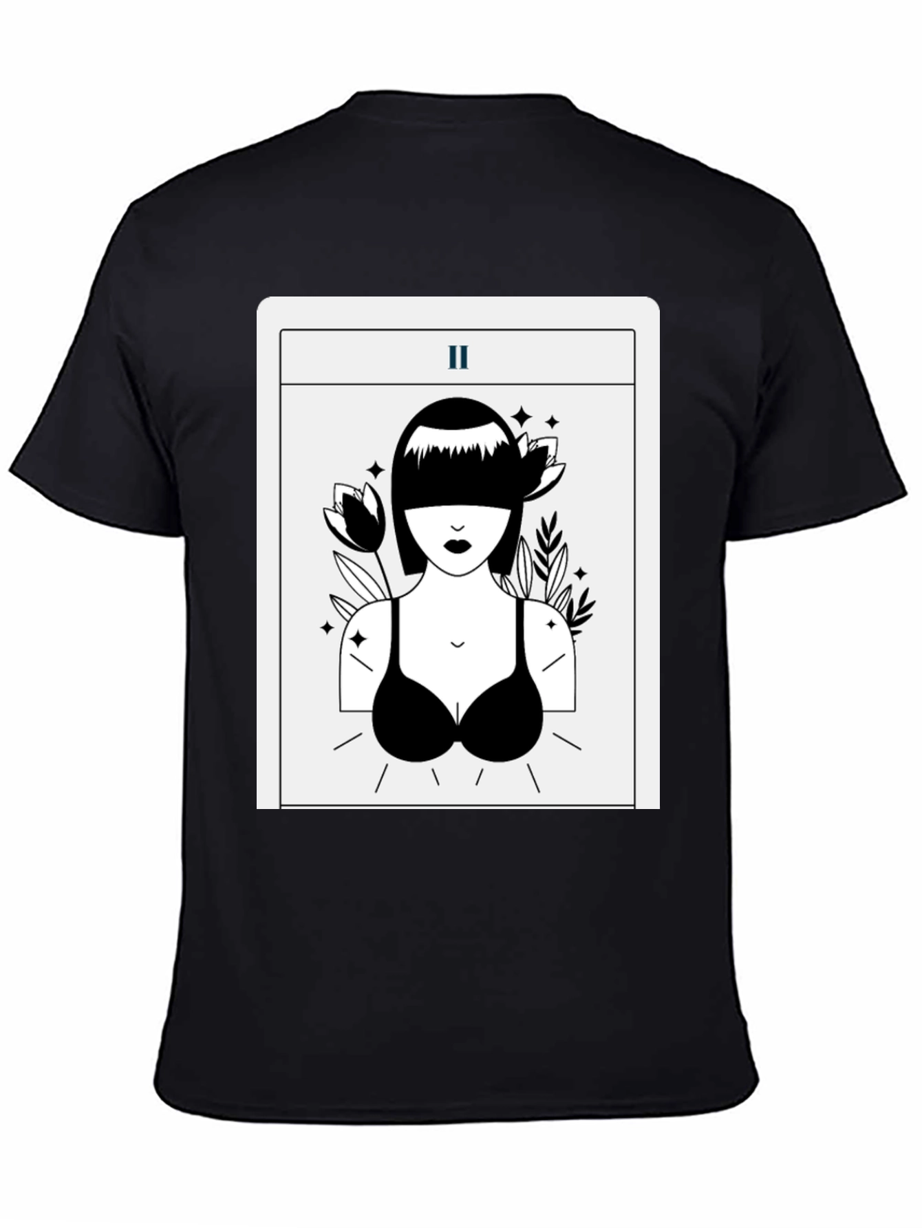 Tarot Card Black Graphic Tee