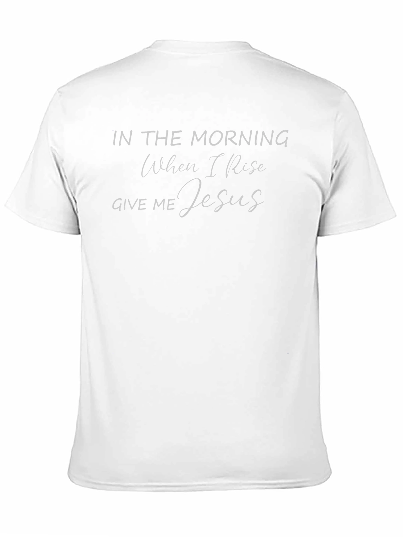 In The Morning Give Me Jesus Black T-Shirt