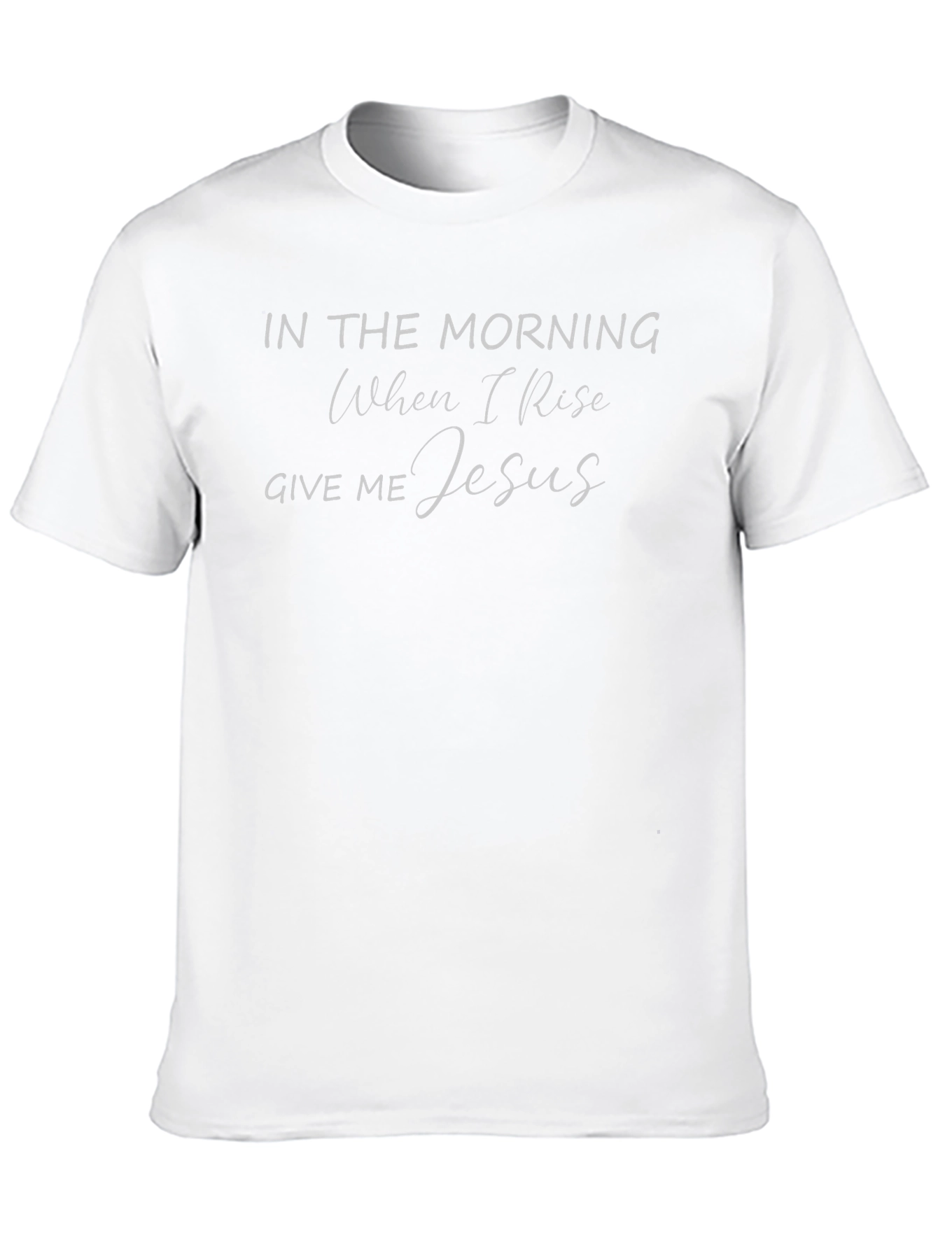 In The Morning Give Me Jesus Black T-Shirt