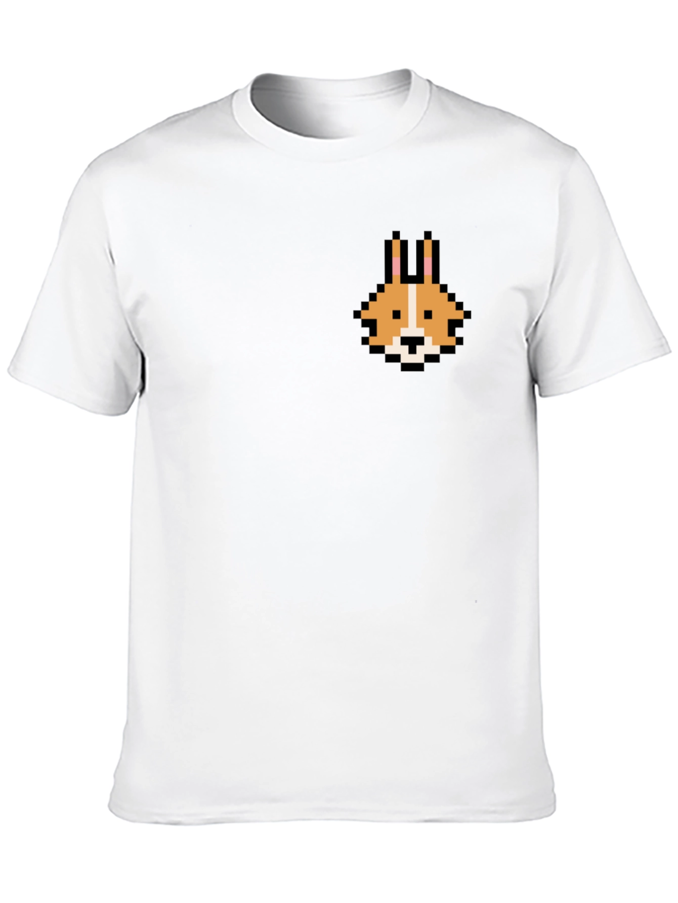 Pixel Corgi Graphic Tee - Black
