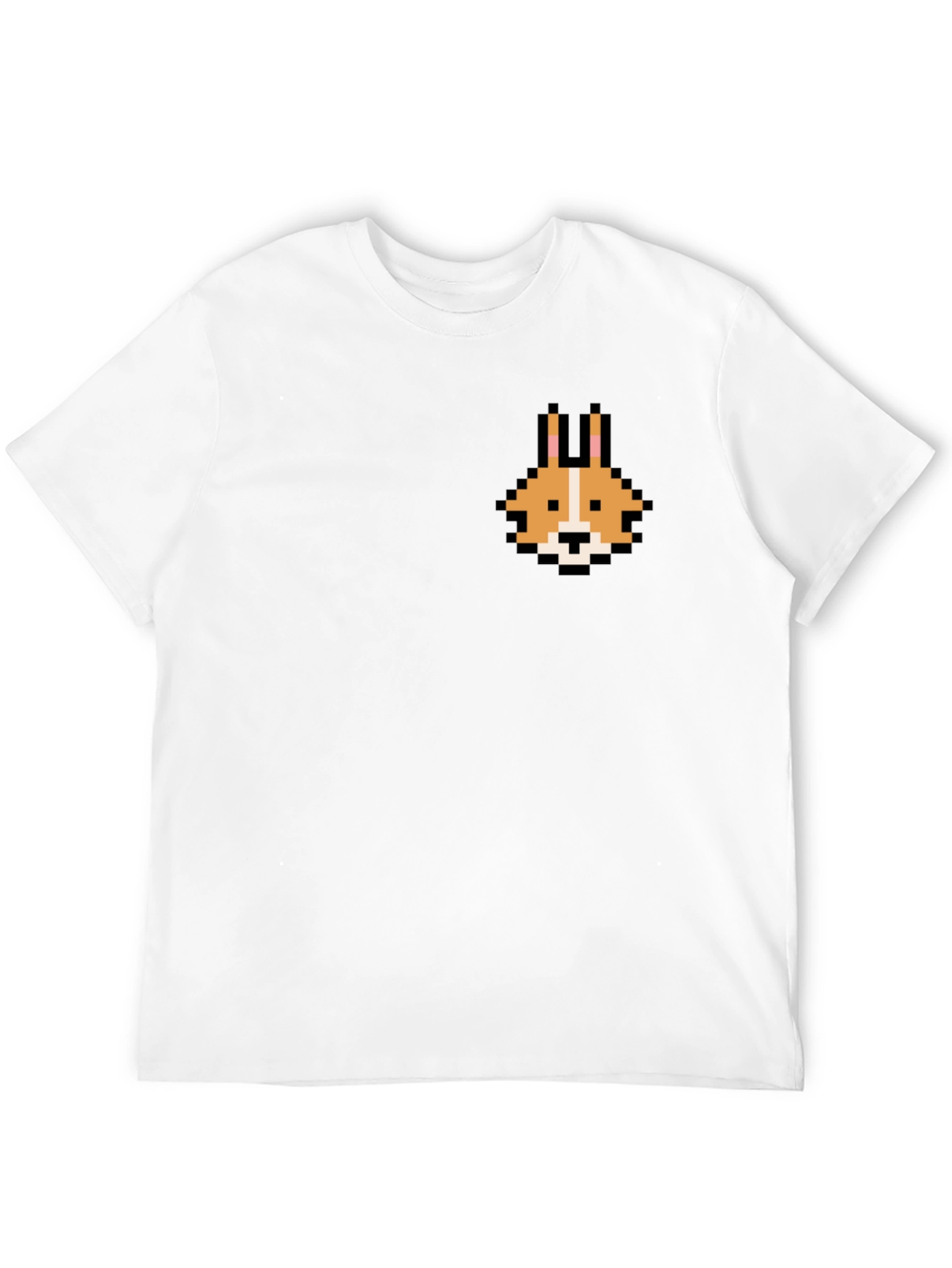 Pixel Corgi Graphic Tee - Black