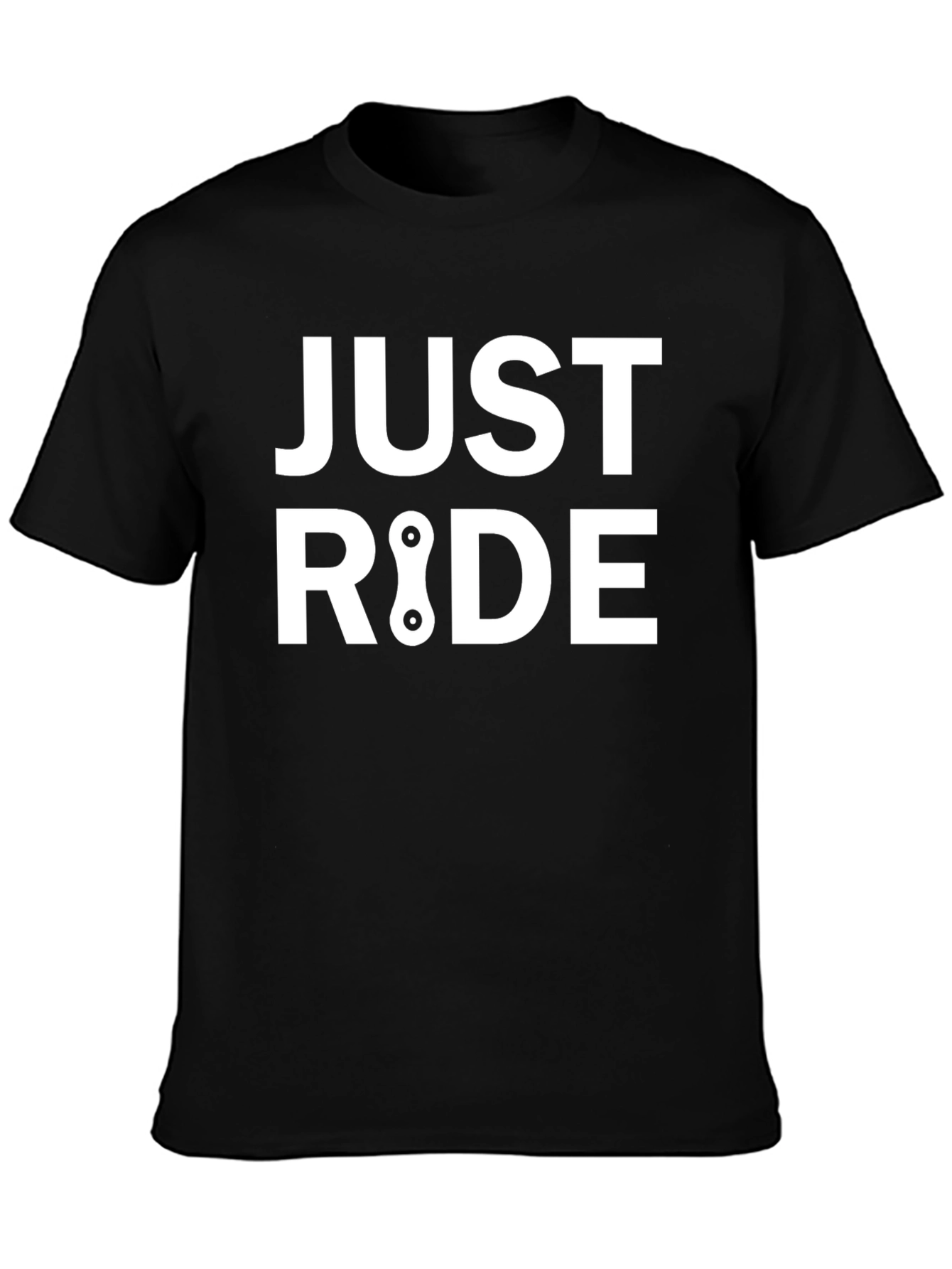 Just Ride Black Graphic Tee