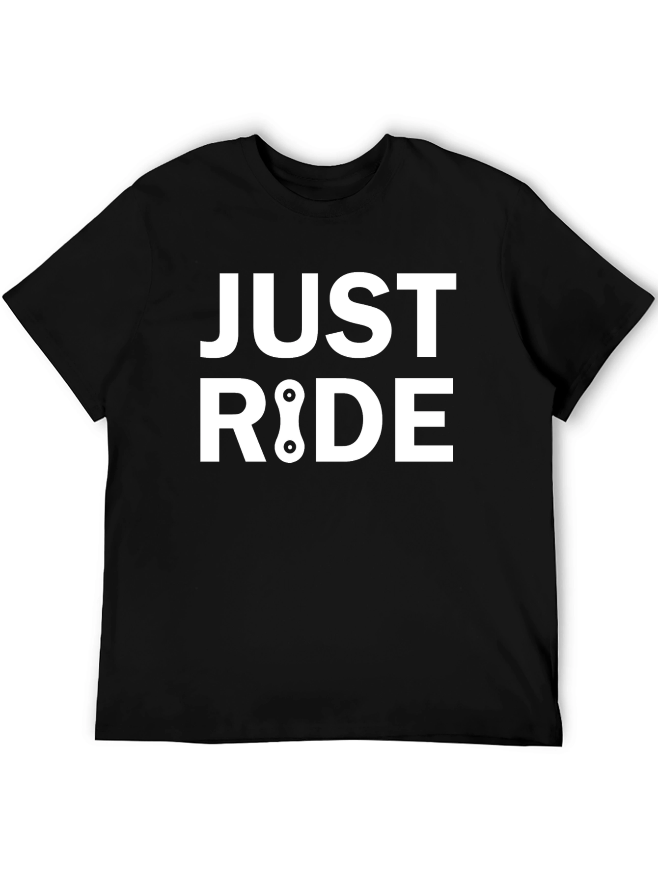 Just Ride Black Graphic Tee