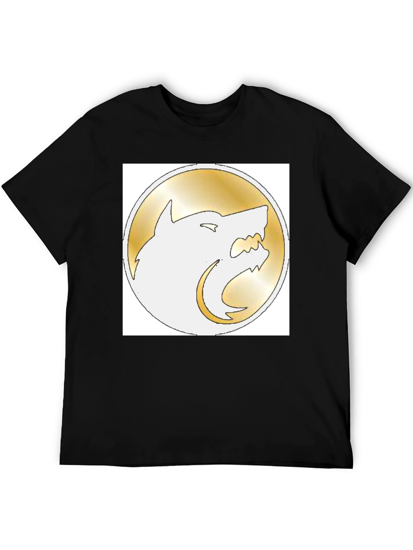 Wolf Emblem Black T-Shirt