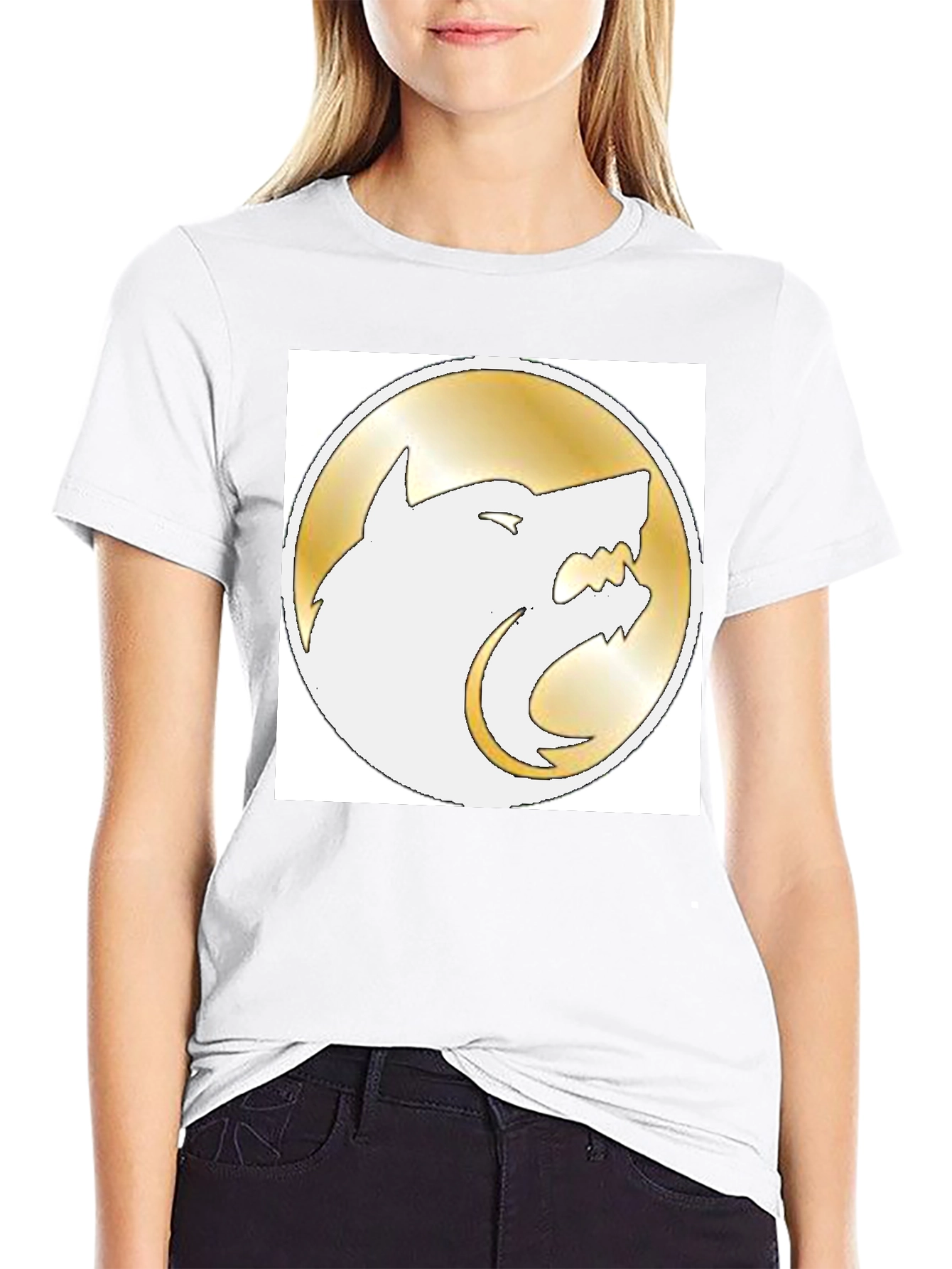 Wolf Emblem Black T-Shirt